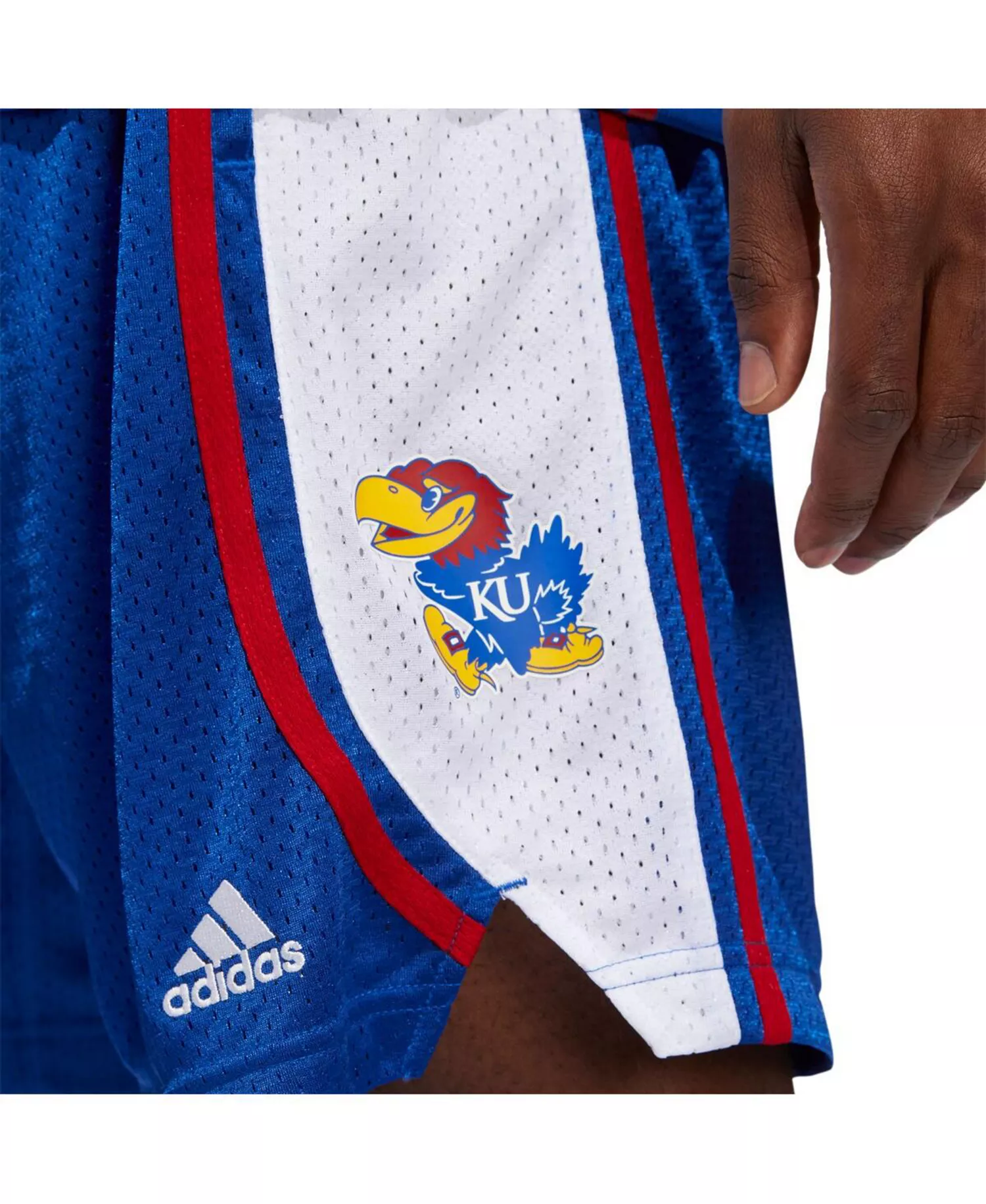 Men's Royal Kansas Jayhawks Swingman AEROREADY Basketball Shorts - Royal - L
