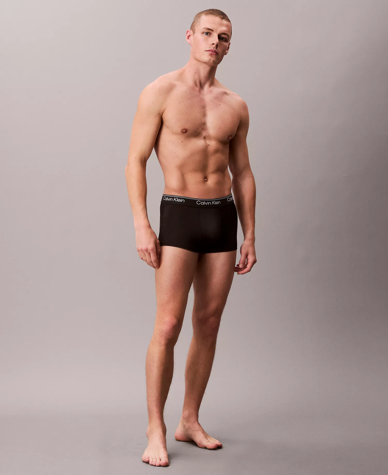 Men's Low Rise Trunks, 3-Pack - 3 Black - L