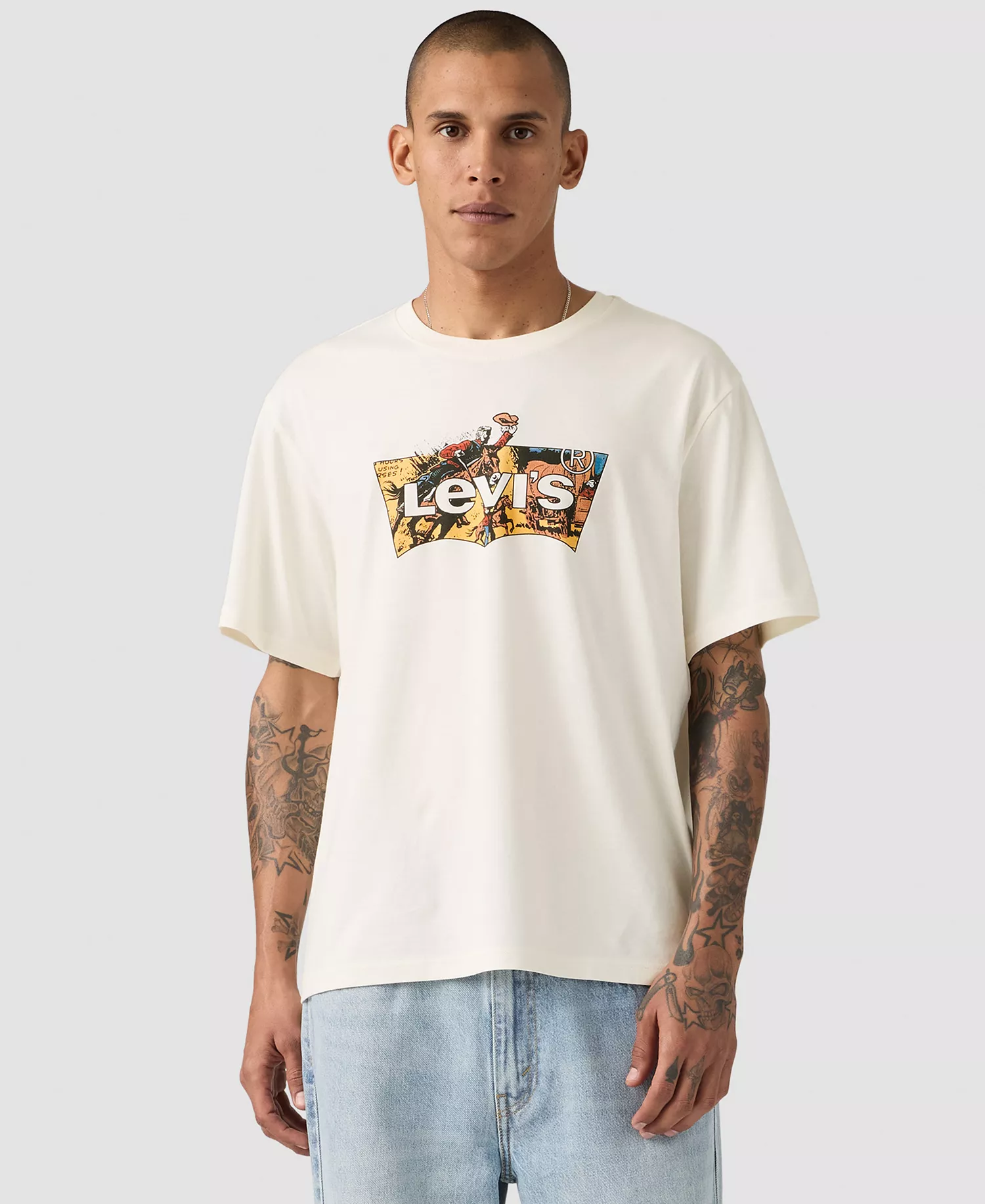 Men's Short-Sleeve Crewneck T-Shirt - Egret - 2XL