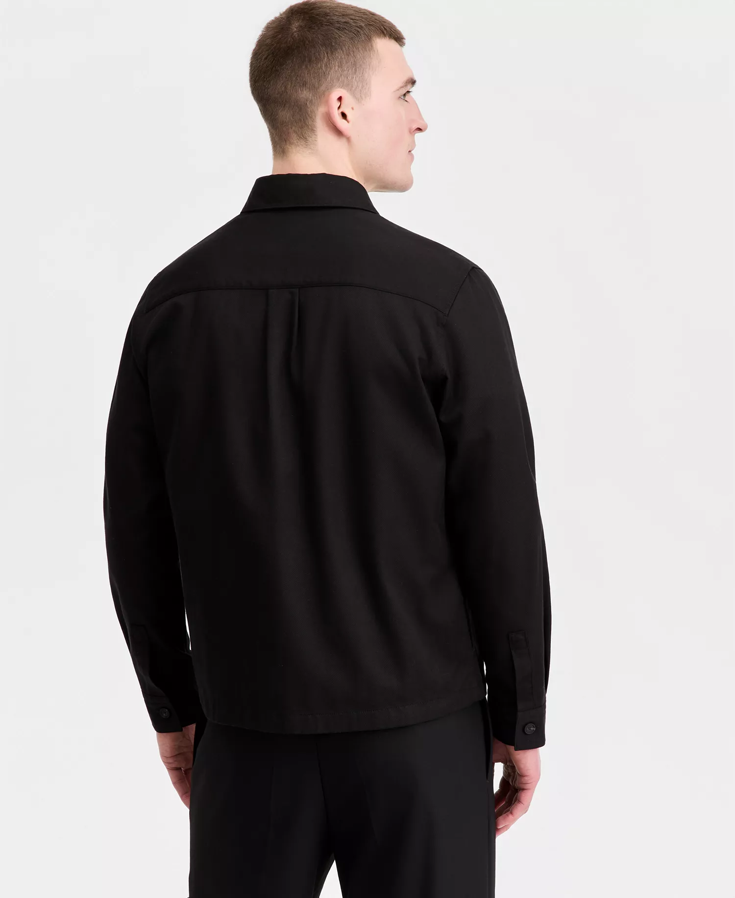 HUGO by Men's Enock Overshirt - Black - 2XL