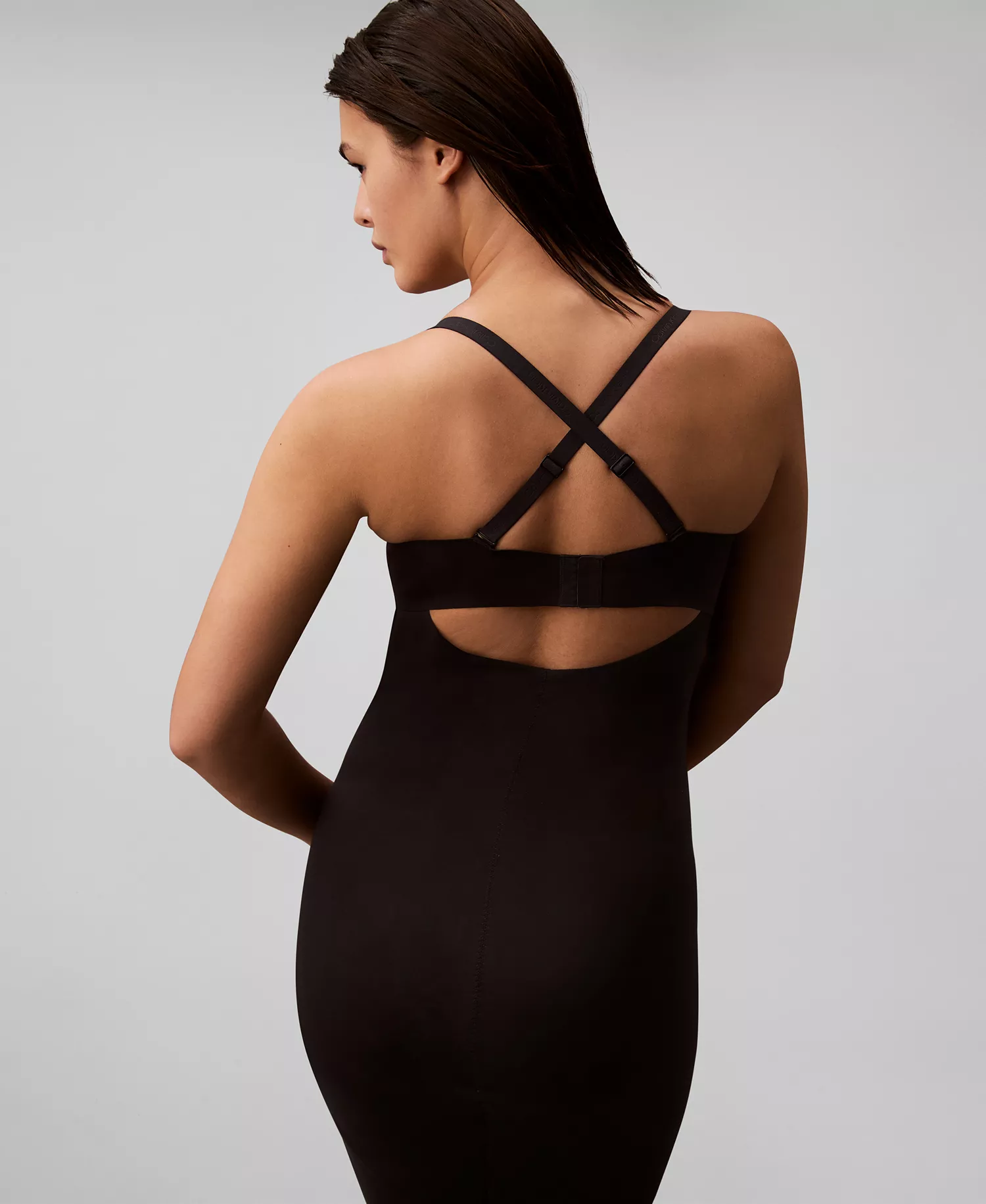 Women's Stay-Put Firm Stretch Shapewear Slip QF8197 - Black - M