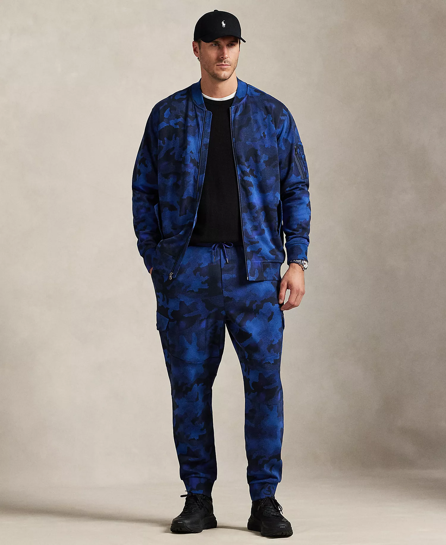 Men's Big & Tall Camo Print Cargo Jogger Pants - Spy Camo - 2LT