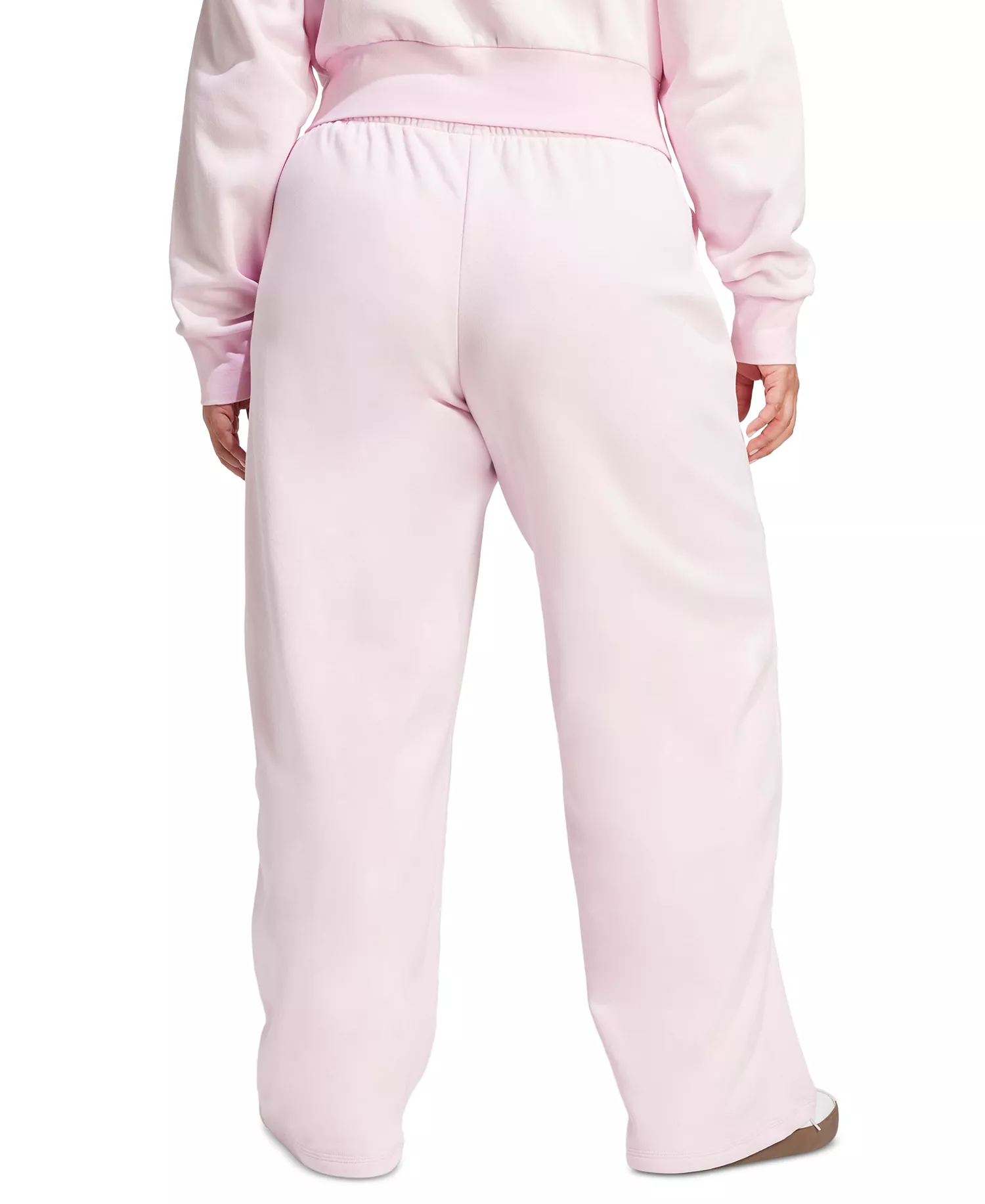 Plus Size Essentials Fleece Mid-Rise Sweatpants - Brght Pink - 1X