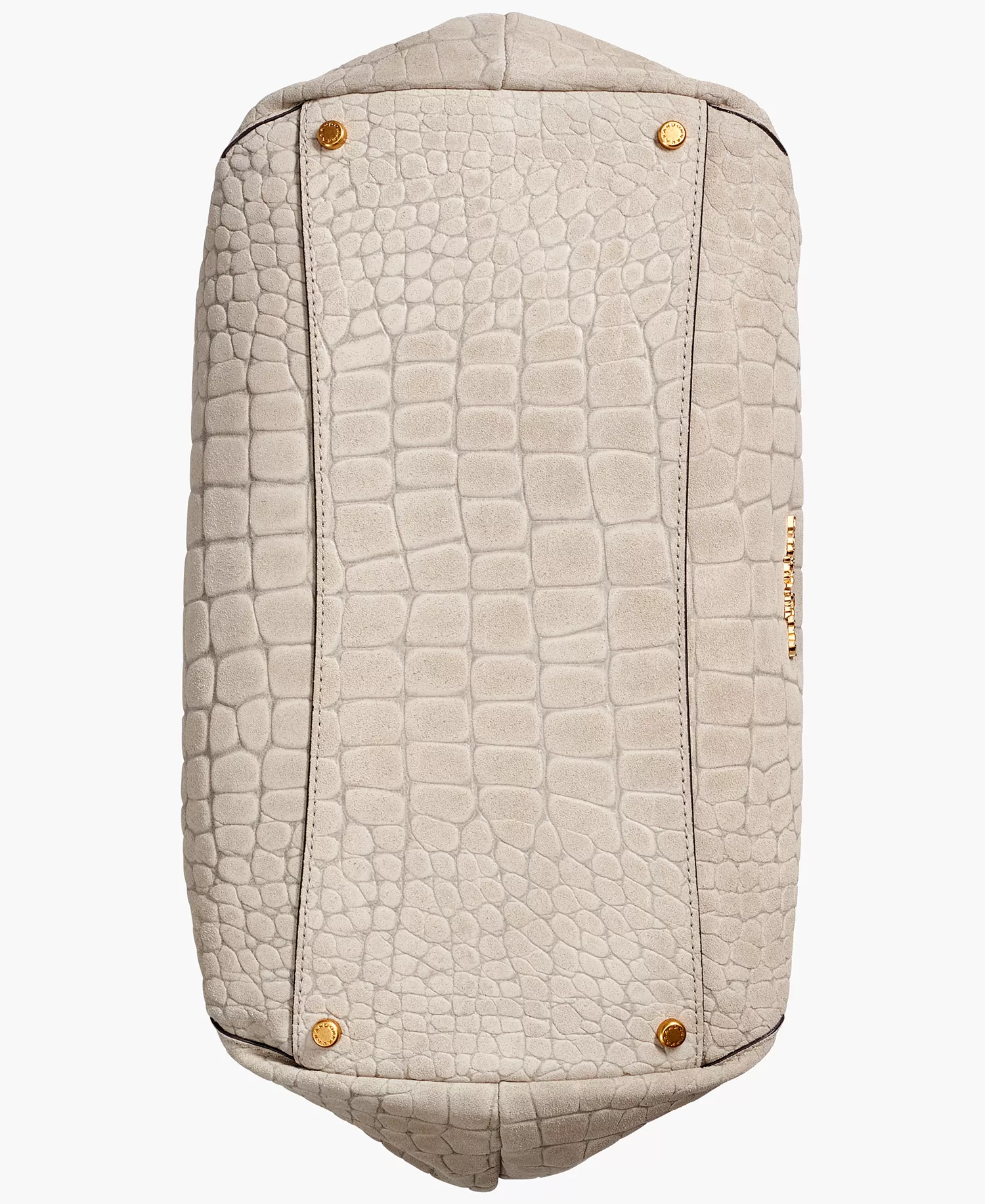 Glenwood Croco Suede Extra Large Shoulder Bag - Moth - ONE SIZE