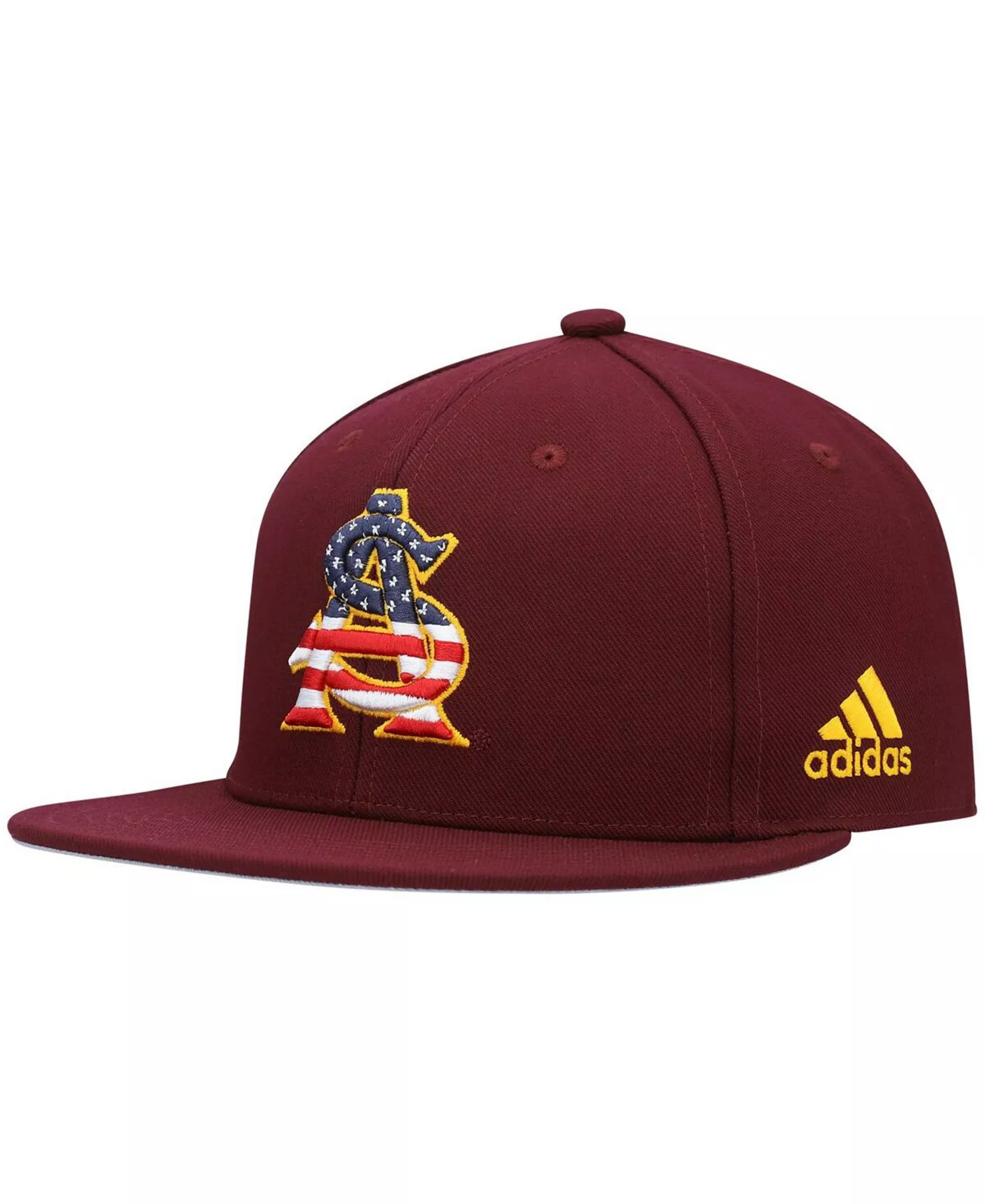 Men's Maroon Arizona State Sun Devils Patriotic On-Field Baseball Fitted Hat - Maroon - 7
