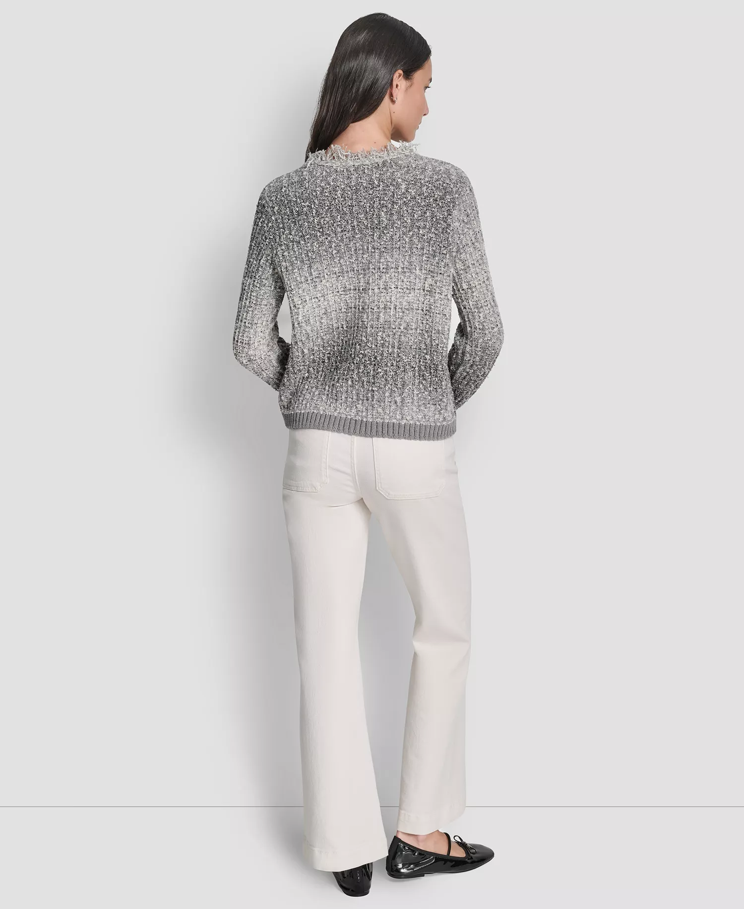 Petite Long-Sleeve Cardigan - Storm Gray Heather - PL