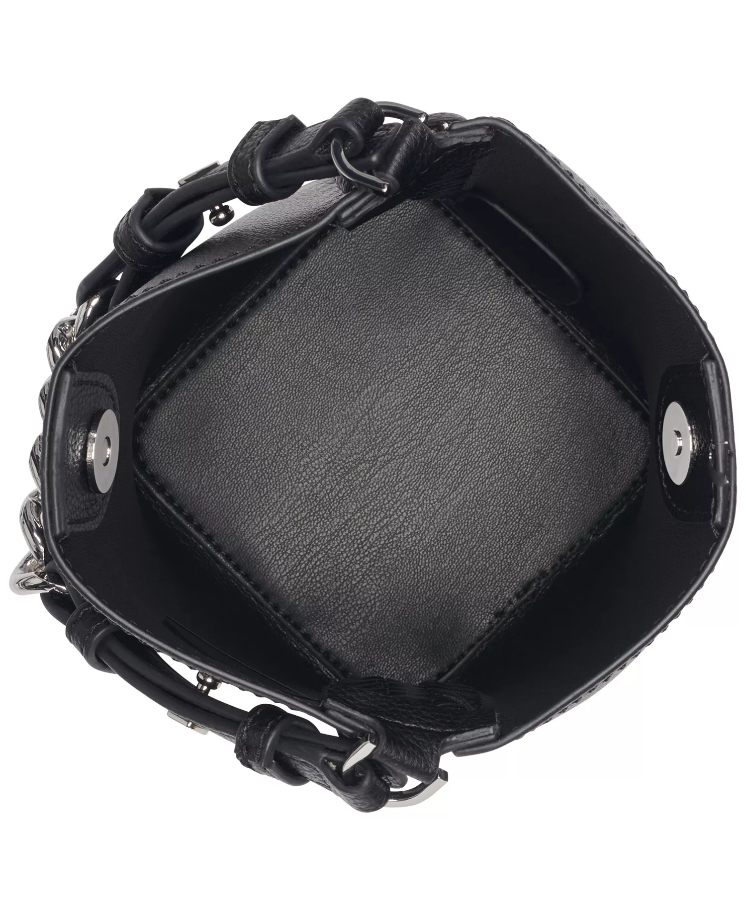 Riona Small Bucket Bag - Black/silver - NO SIZE