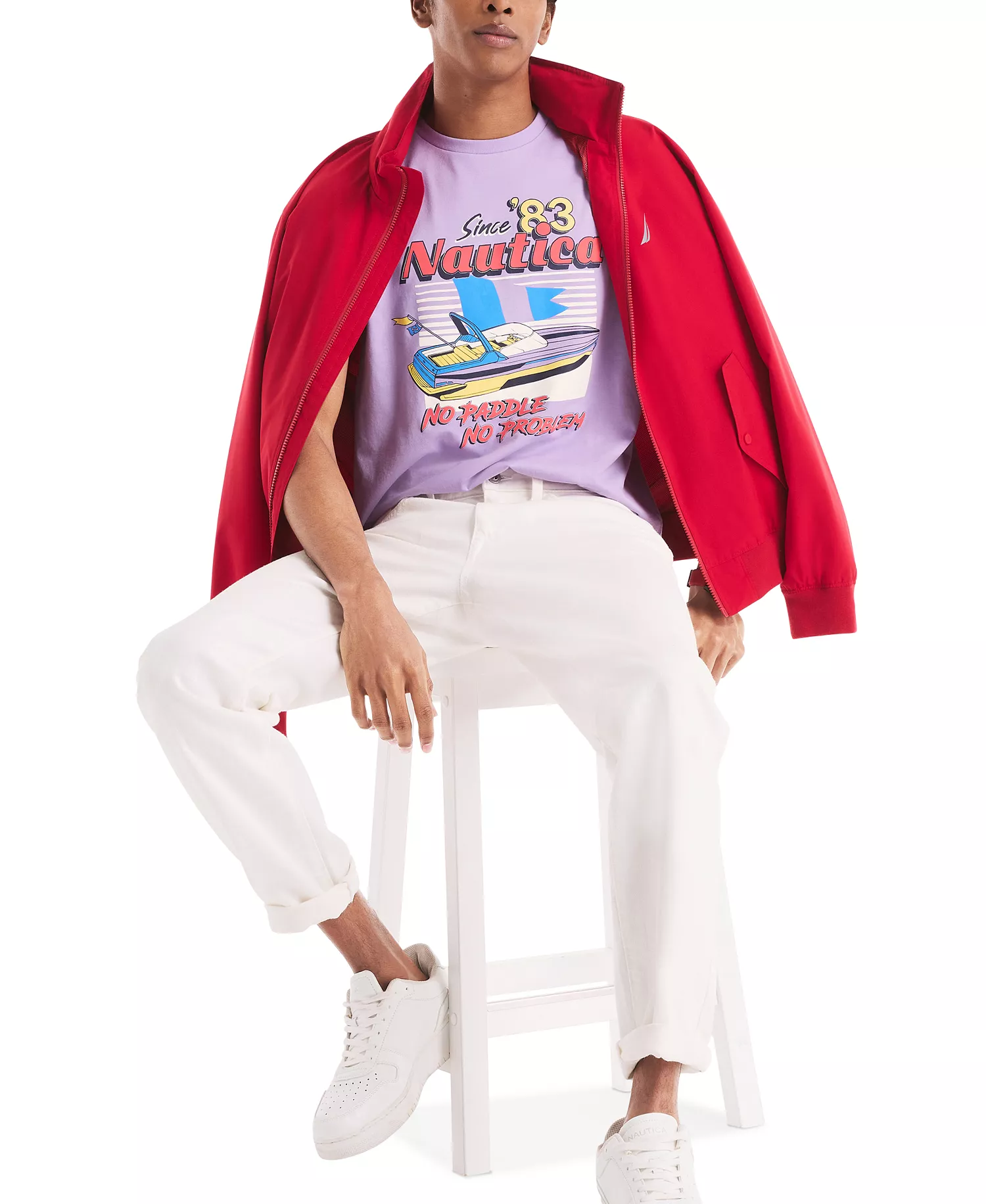 Men's Retro Vibe Classic-Fit Graphic T-Shirt - Viola - 2XL