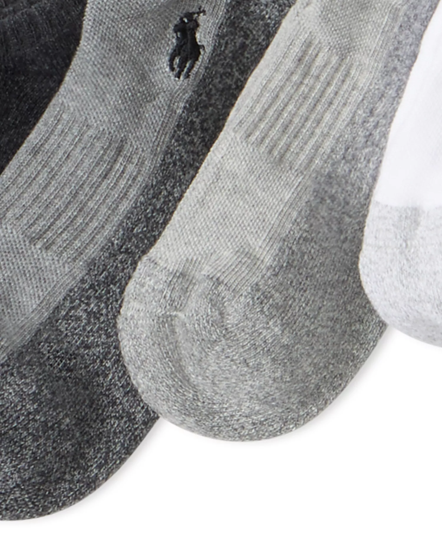 Men's 6-Pack Performance Low Cut Sock Set - Black/Charcoal/Gray/Off white/White - 7-12