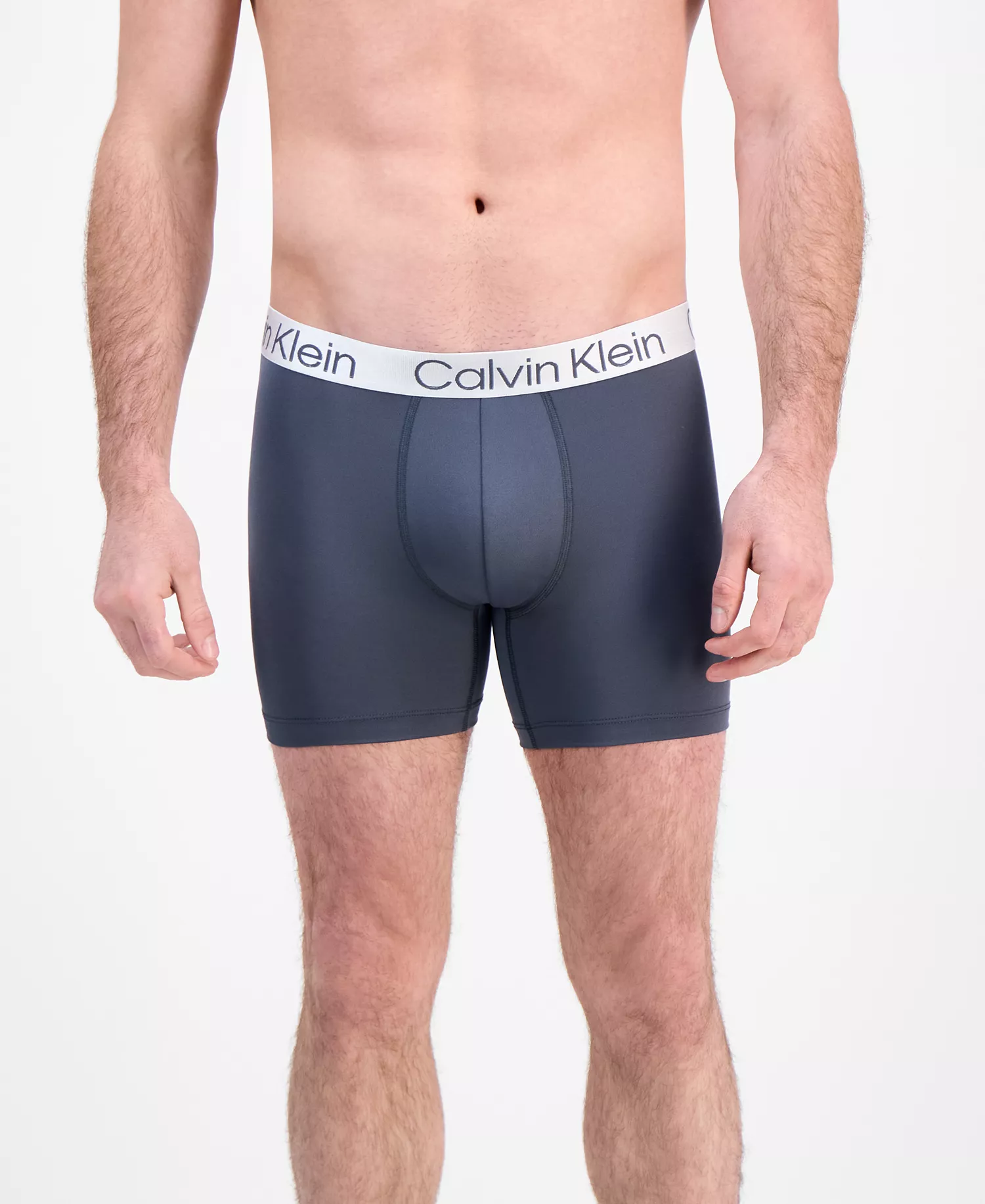 Men's 3-Pk. Chromatic Brushed Micro Boxer Briefs - Black - L