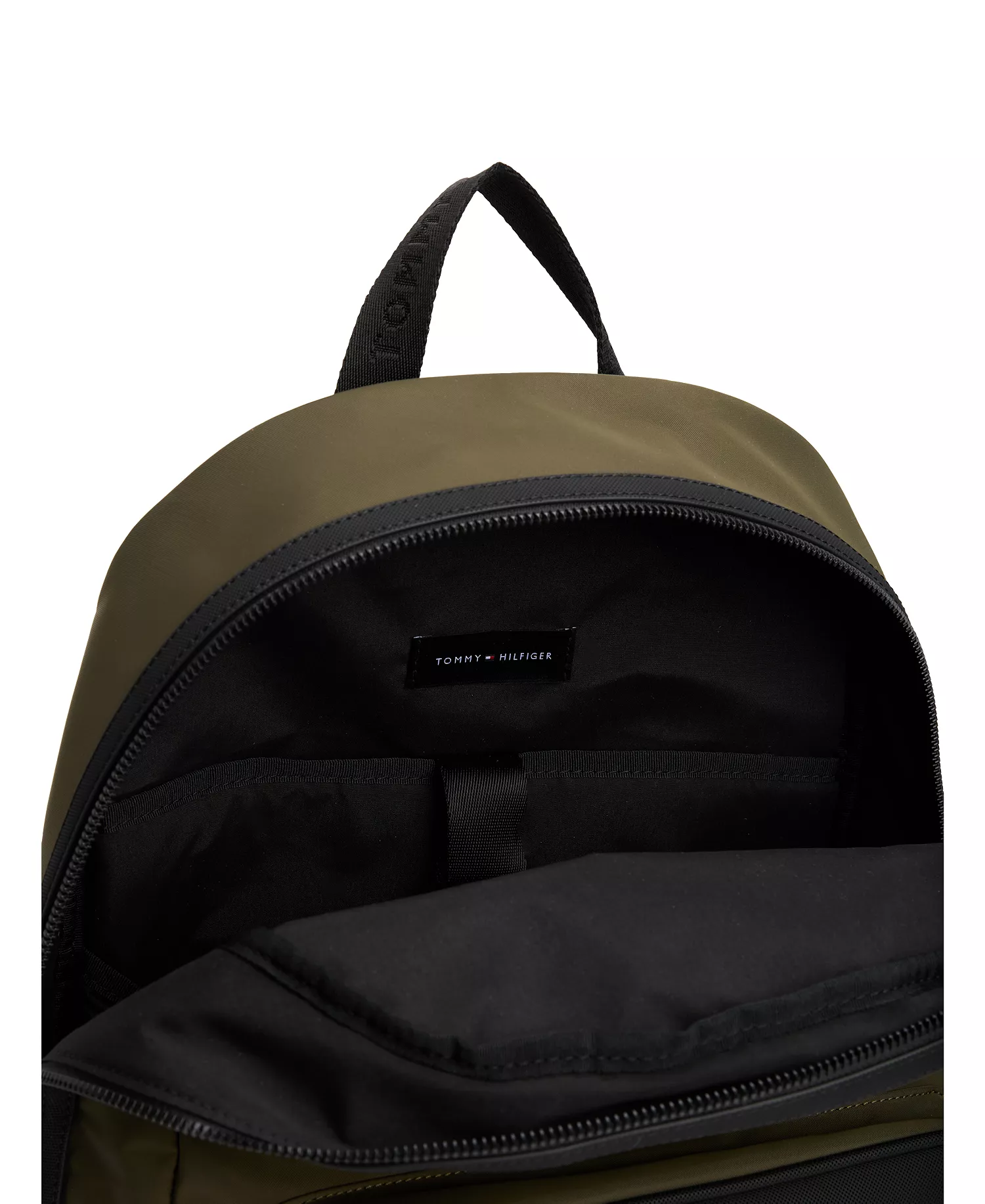 Men's Zip Closure Backpack - Army Green - No Size