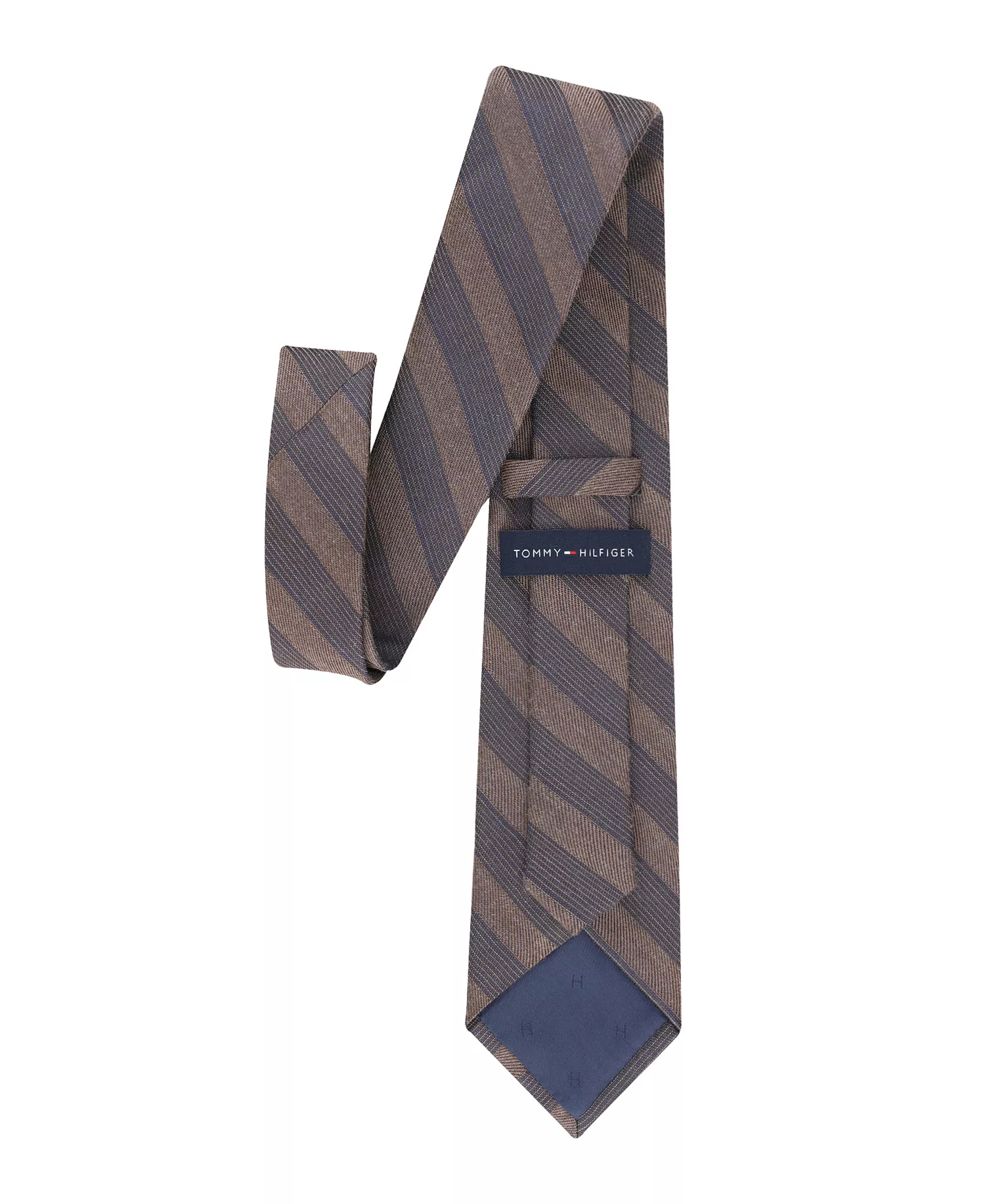 Men's Striped Tie - Brown - ONE SIZE