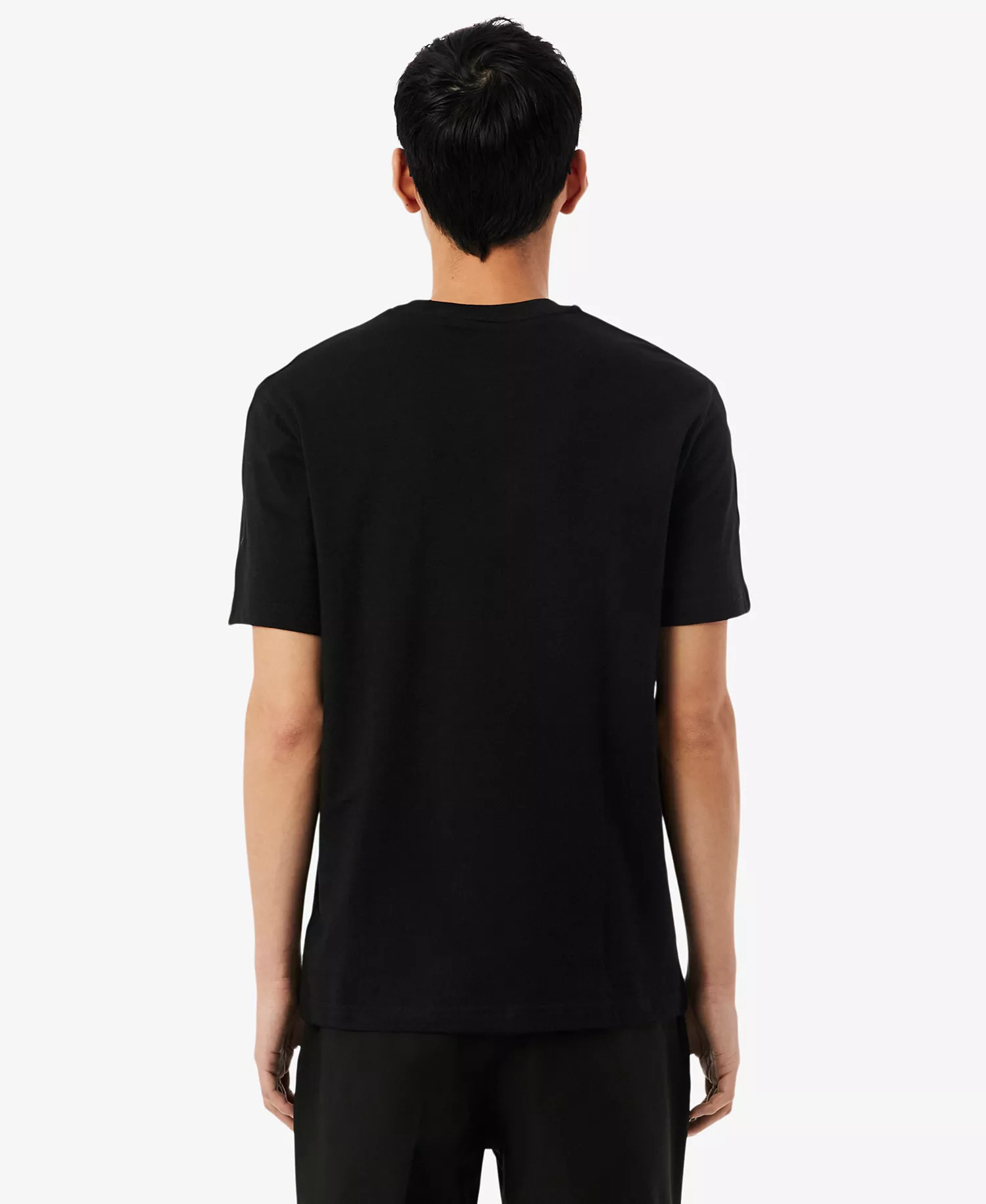 Men's Crewneck Branded Stripe Band T-Shirt - Black - 2XL