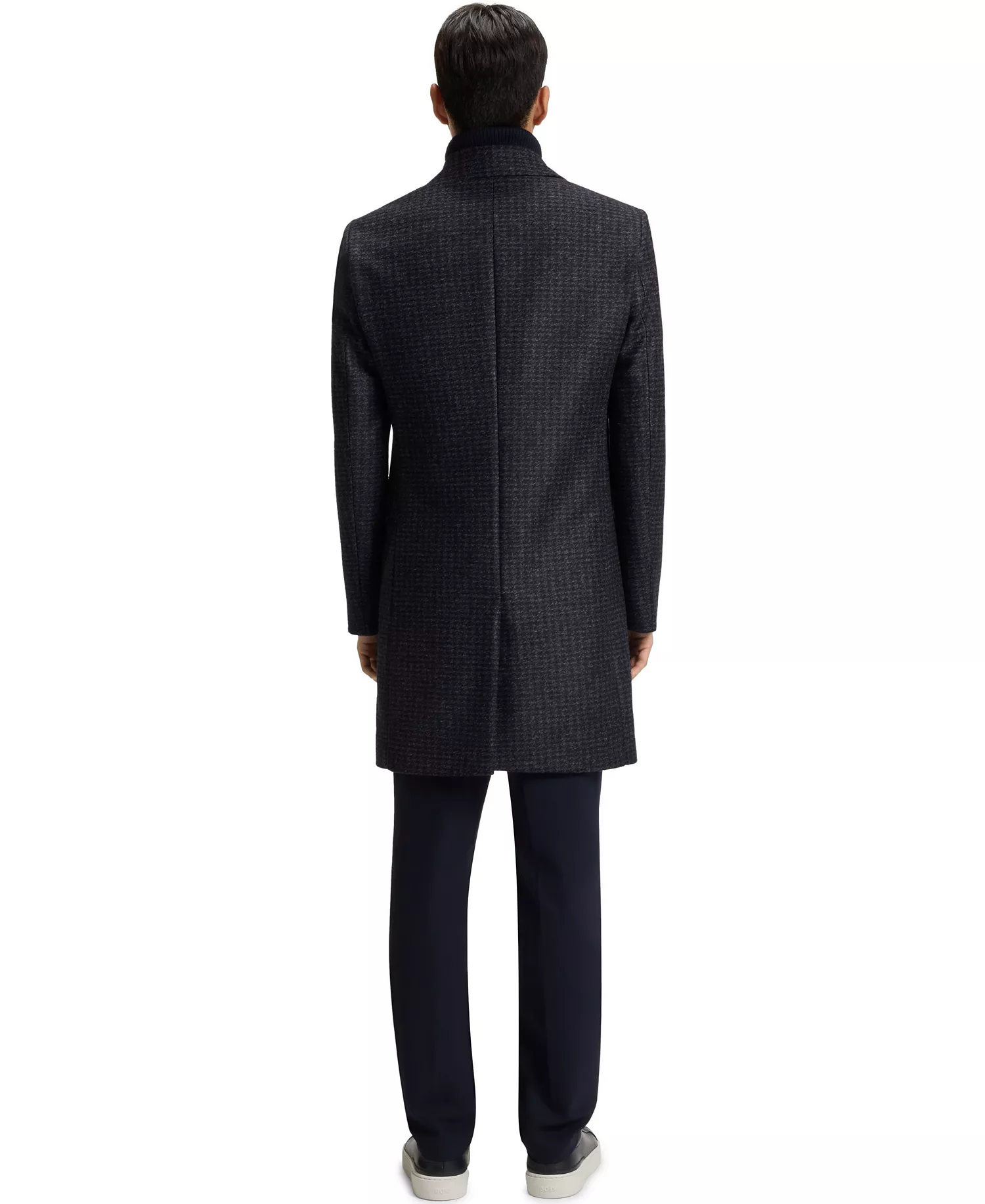 Men's Detachable Slim-Fit Coat - Dark Blue - 34R
