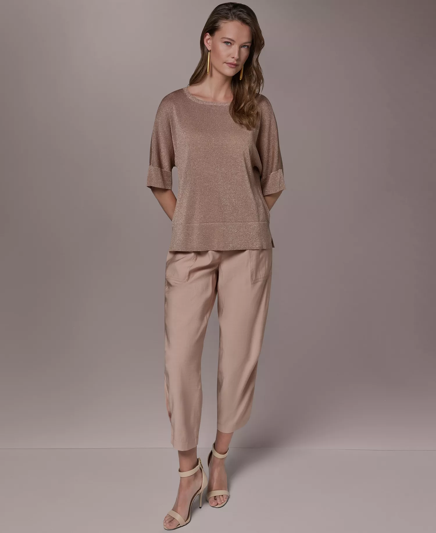 Women's Crew Neck Oversized Top - Umbria - L