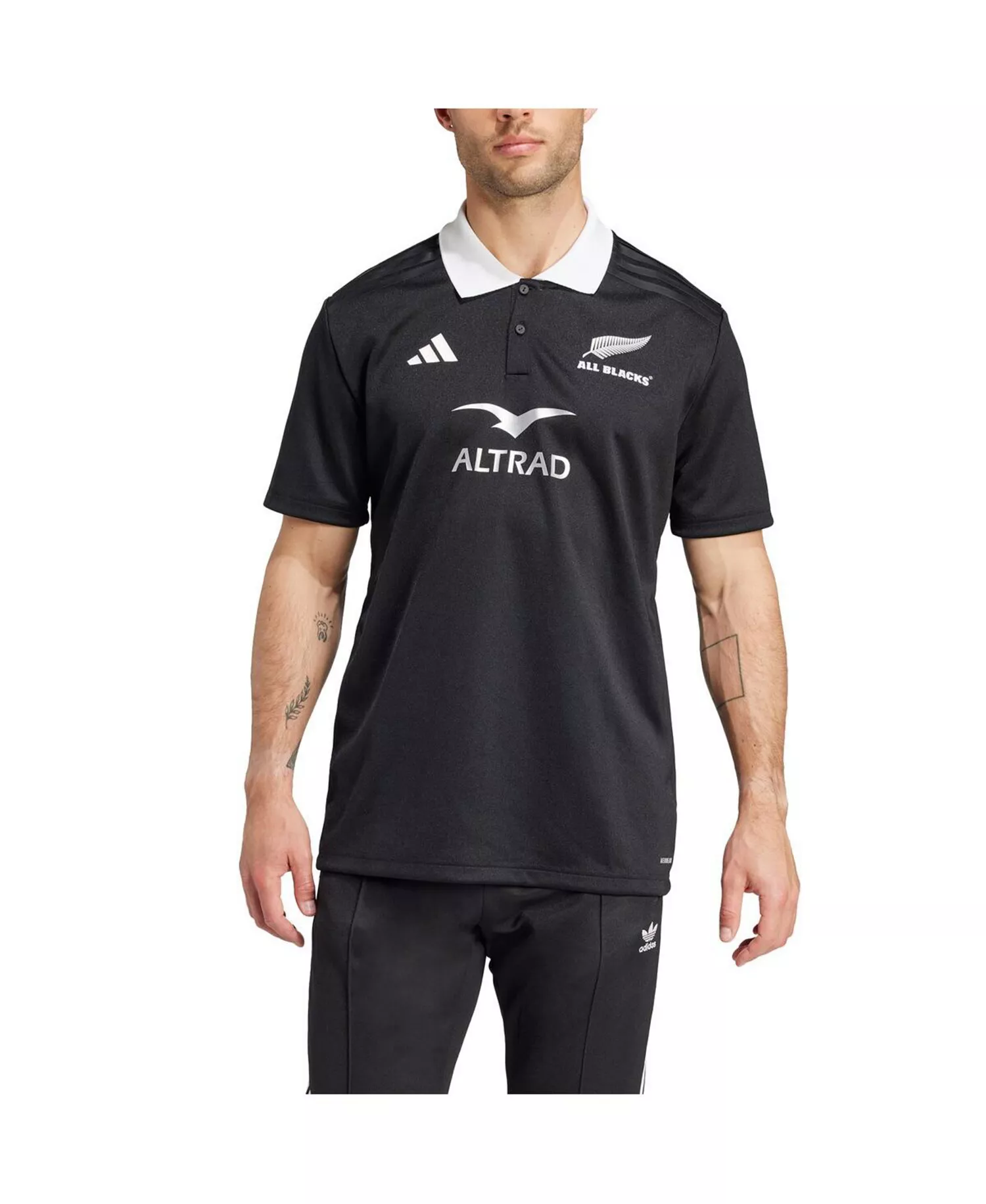 Men's Black New Zealand Rugby 2024/25 AEROREADY Polo - Black - 3XL