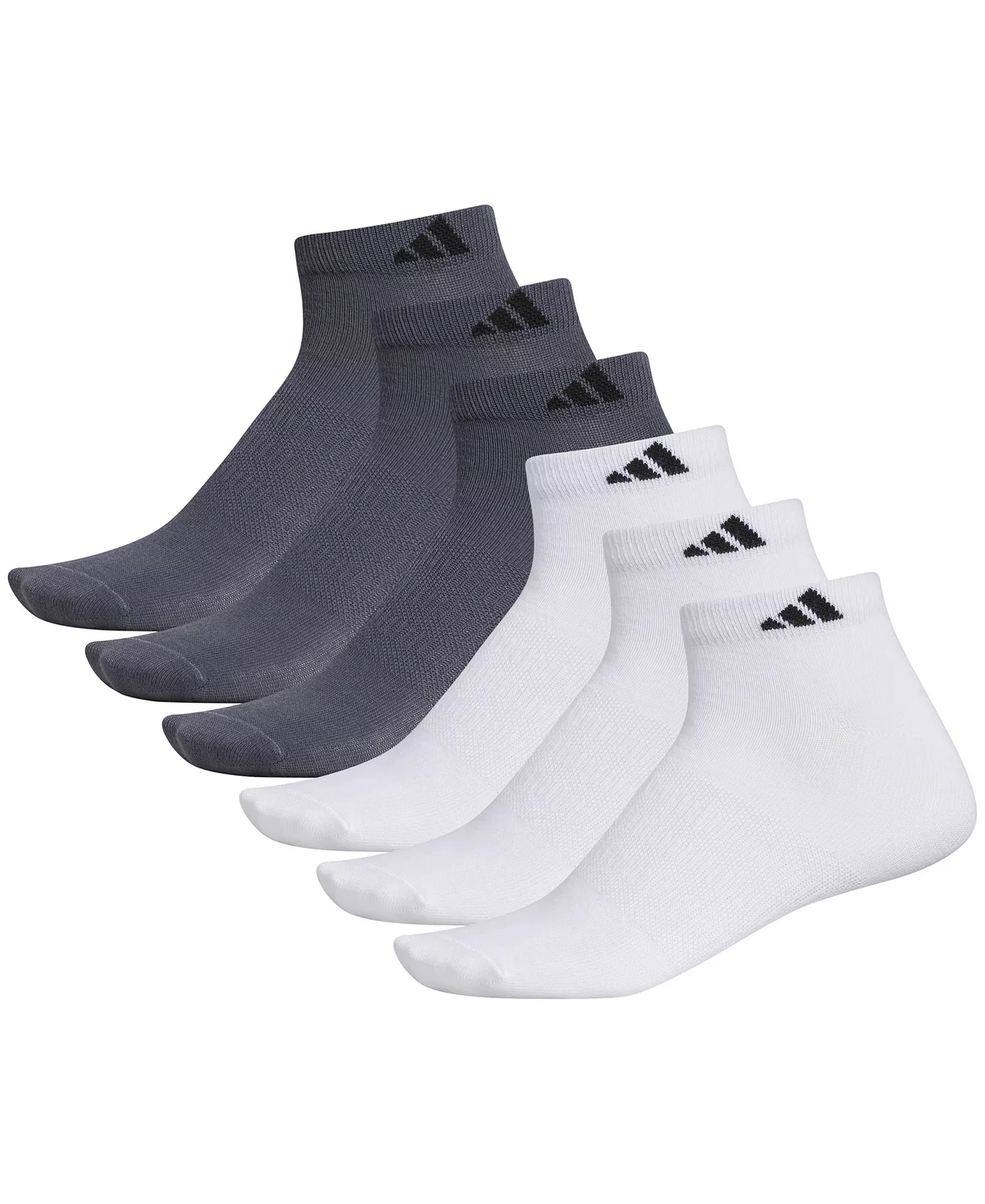 Men's 6-Pk. Superlite II Low-Cut Socks - White/ Black/ Onix Grey - ONE SIZE