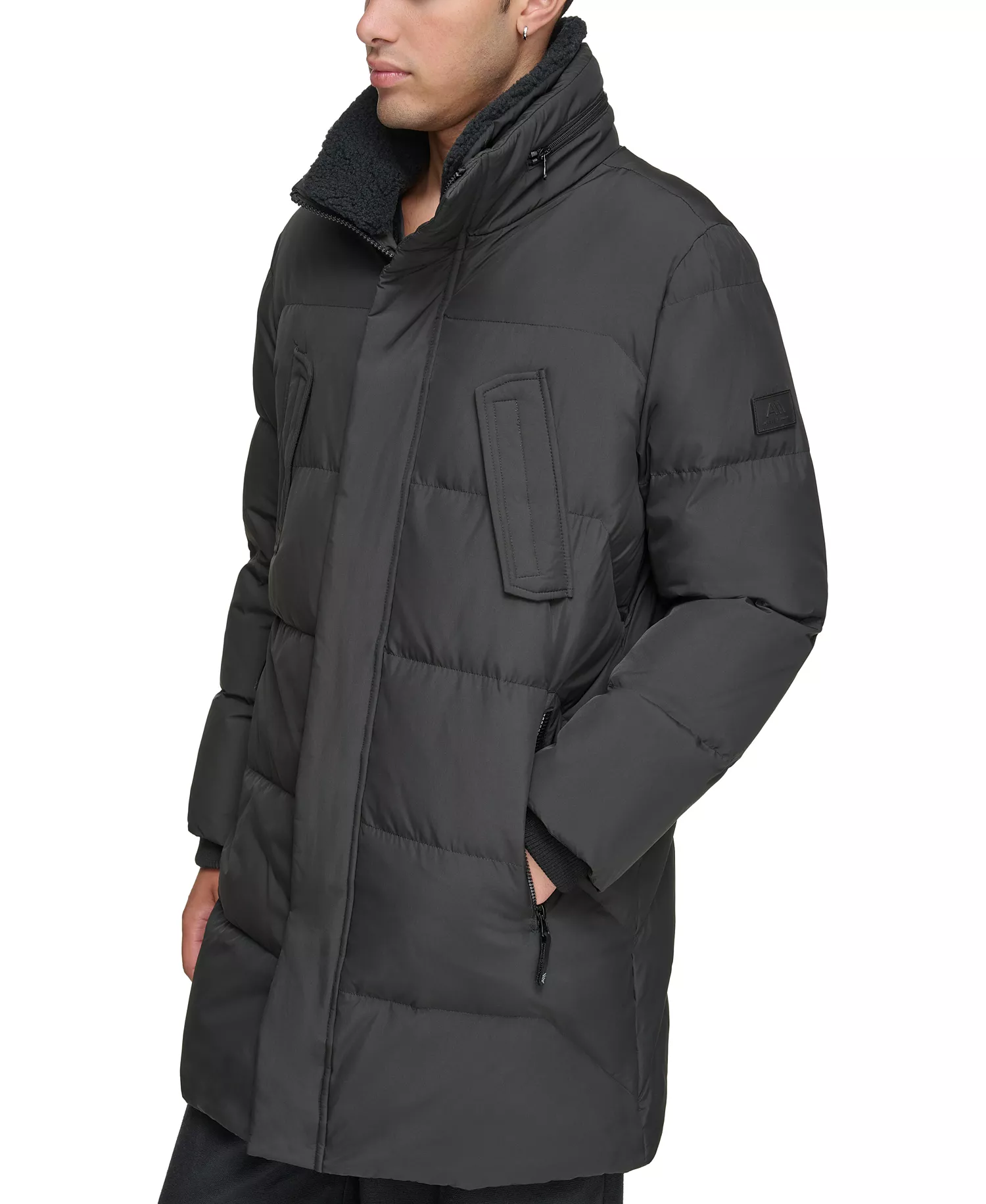 Men's Valcour Duvet Quilted Parka Coat - Black - 2XL