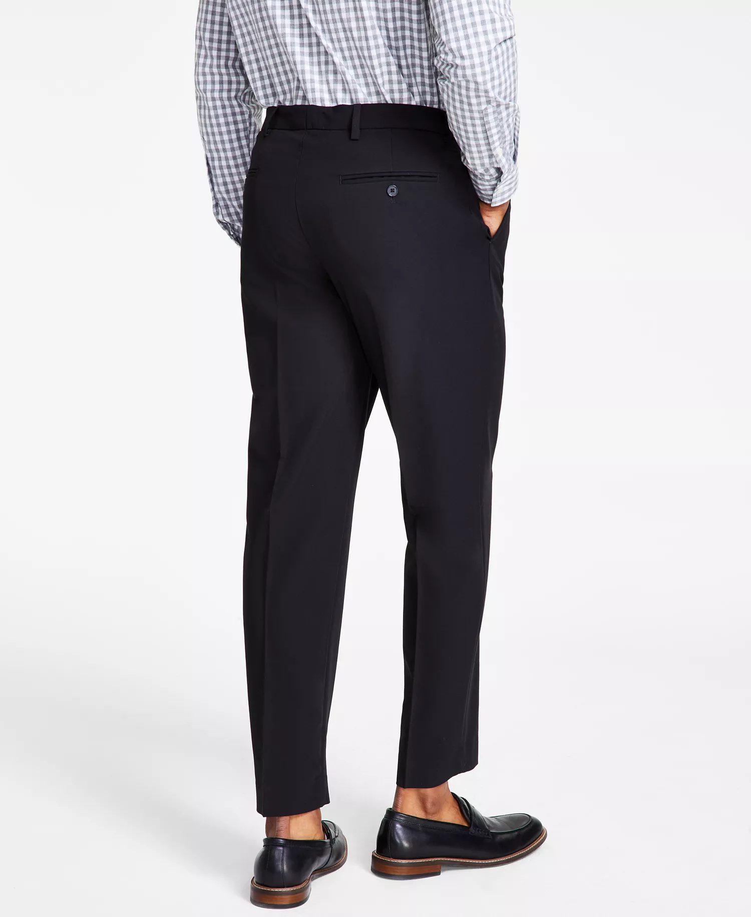 Men's Performance Stretch Modern-Fit Dress Pant - Black - 29x32