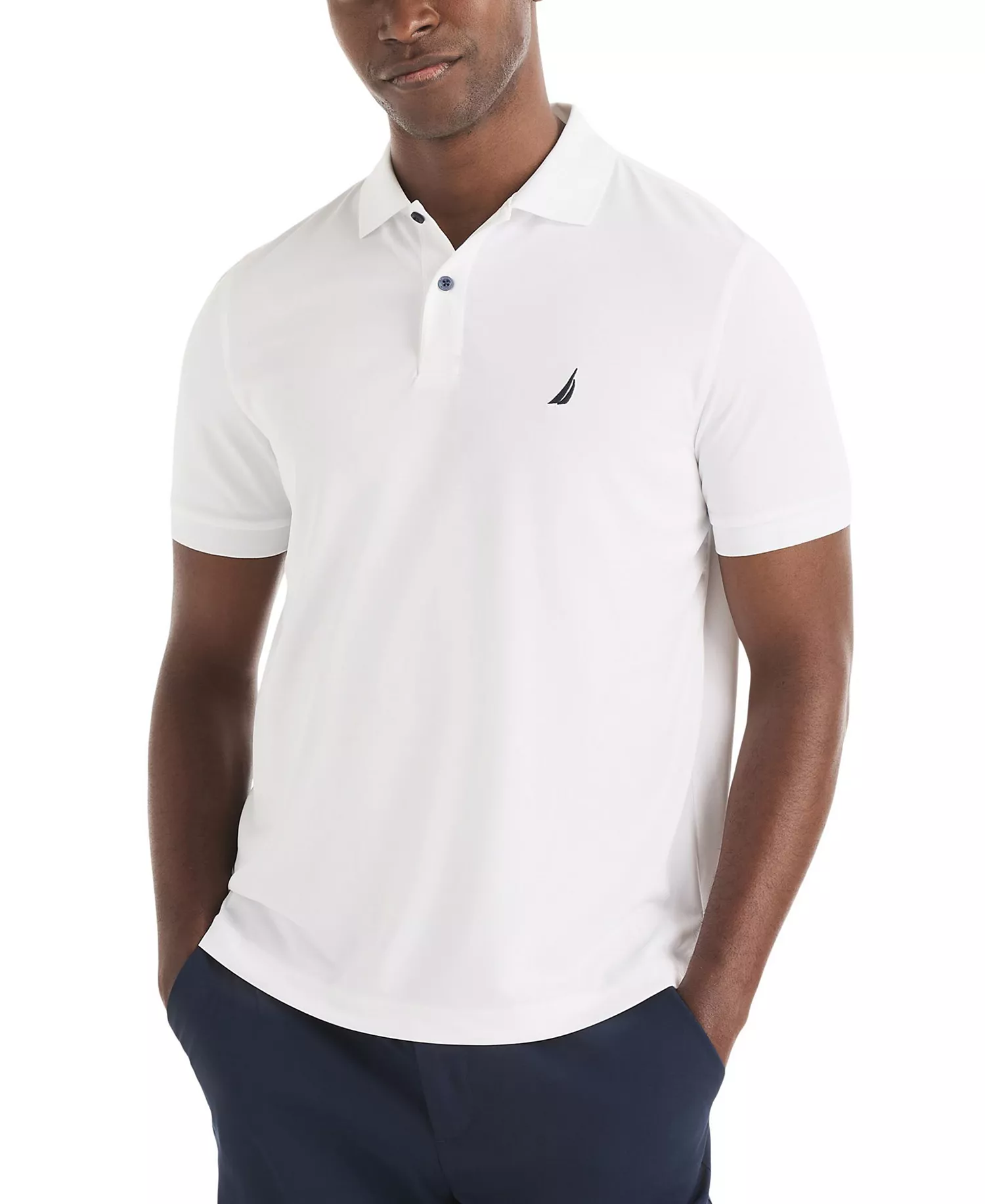 Men's Short-Sleeve Performance Polo Shirt - Bright White - L