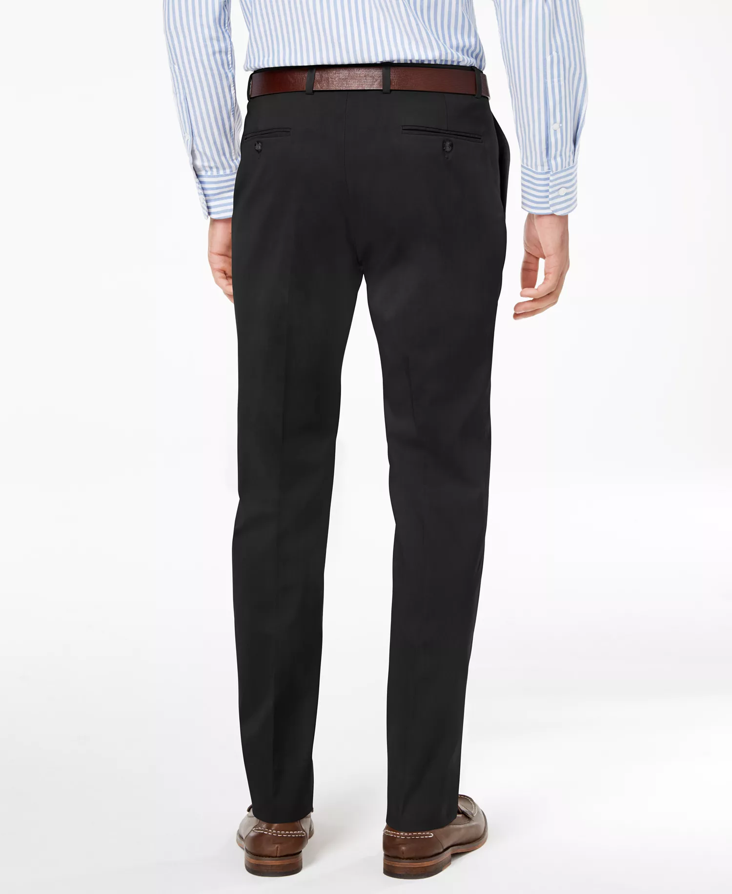 Men's Modern-Fit TH Flex Stretch Solid Performance Pants - Black - 29 - 29