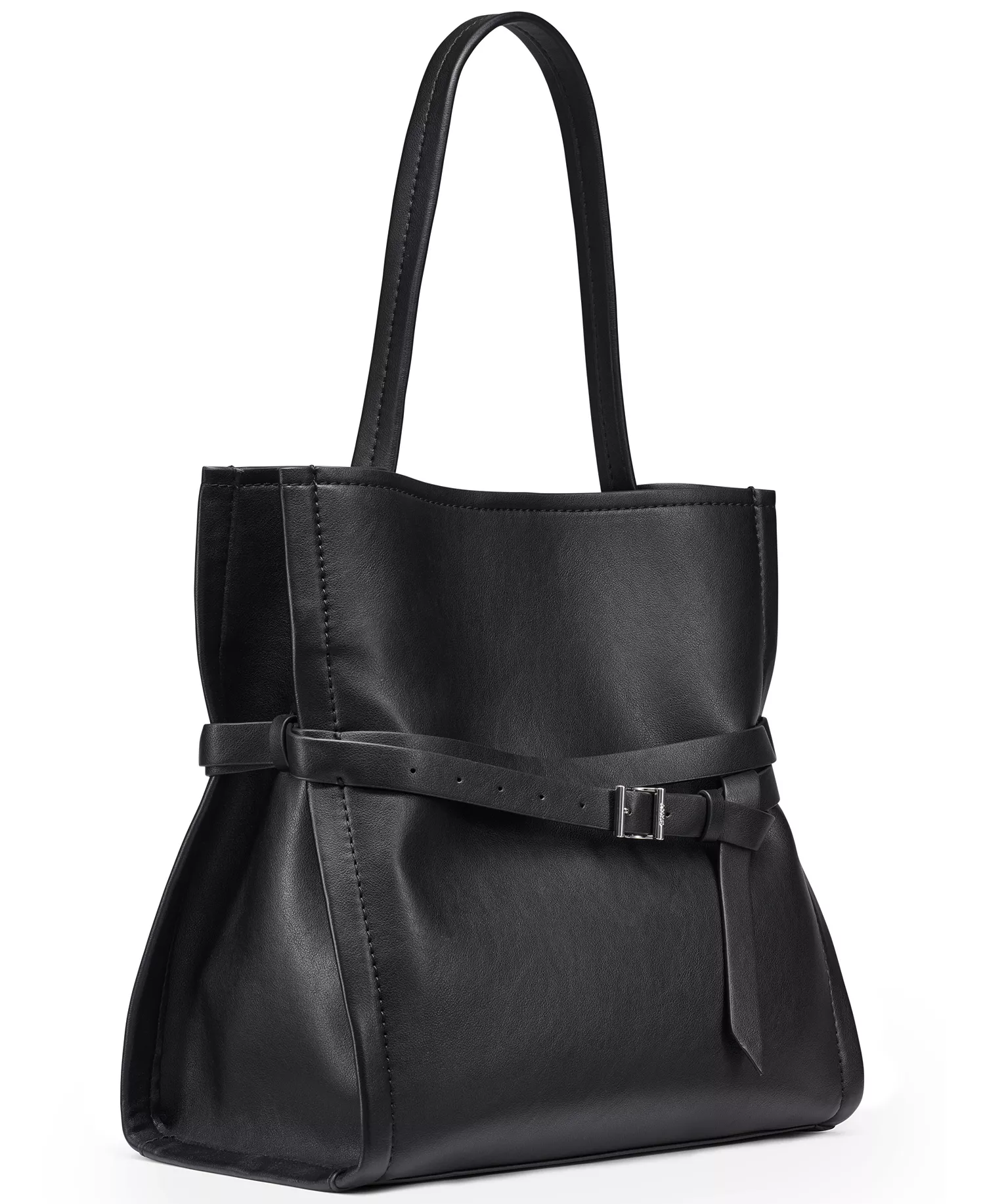 Bridie Medium Bucket Bag - Black/Silver - No Size