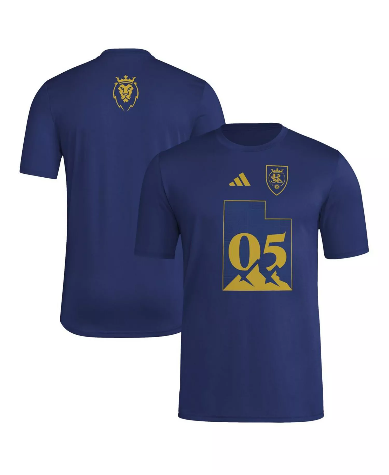 Men's Navy Real Salt Lake 2025 Jersey Hook AEROREADY T-Shirt - Navy - L