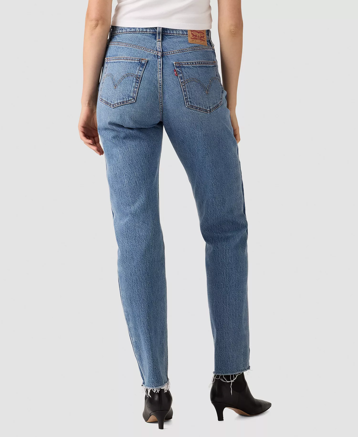 Women's 501 Curve Straight Leg High-Rise Jeans - So So No No - 24