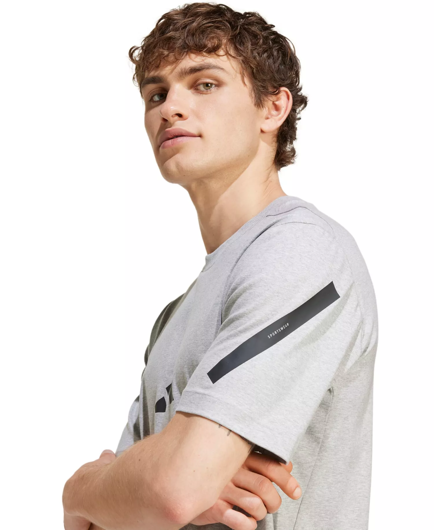 Men's Regular Fit T-Shirt - Gray heather - 2XL