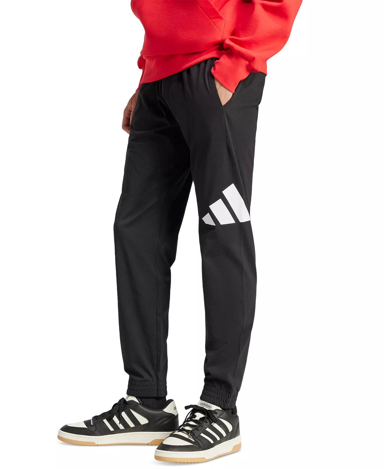 Men's Essentials Big Logo Single Jersey Pants - Black - 2XL