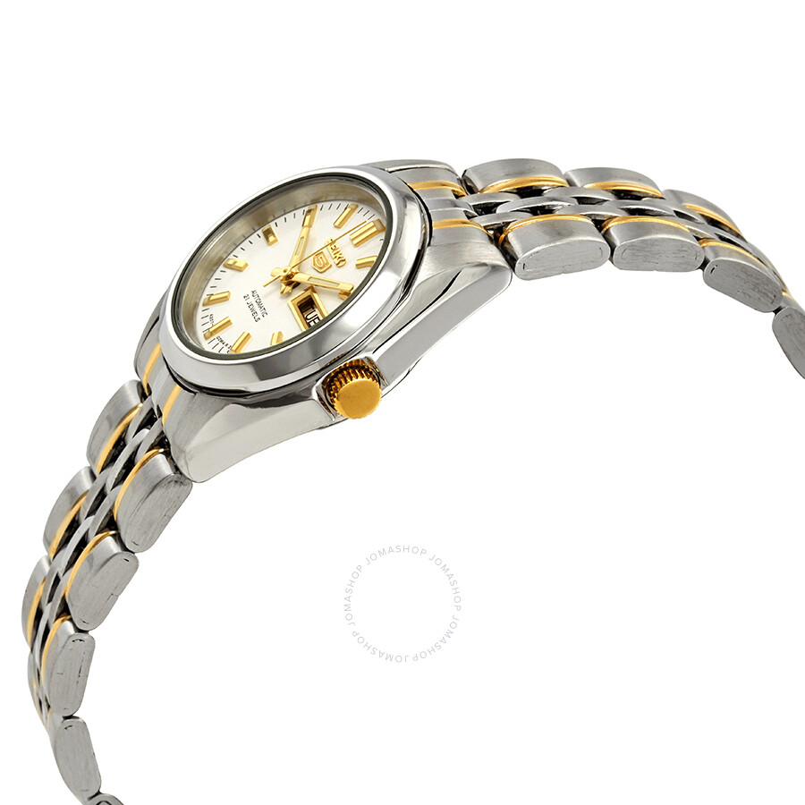 Seiko Series 5 Automatic White Dial Ladies Watch