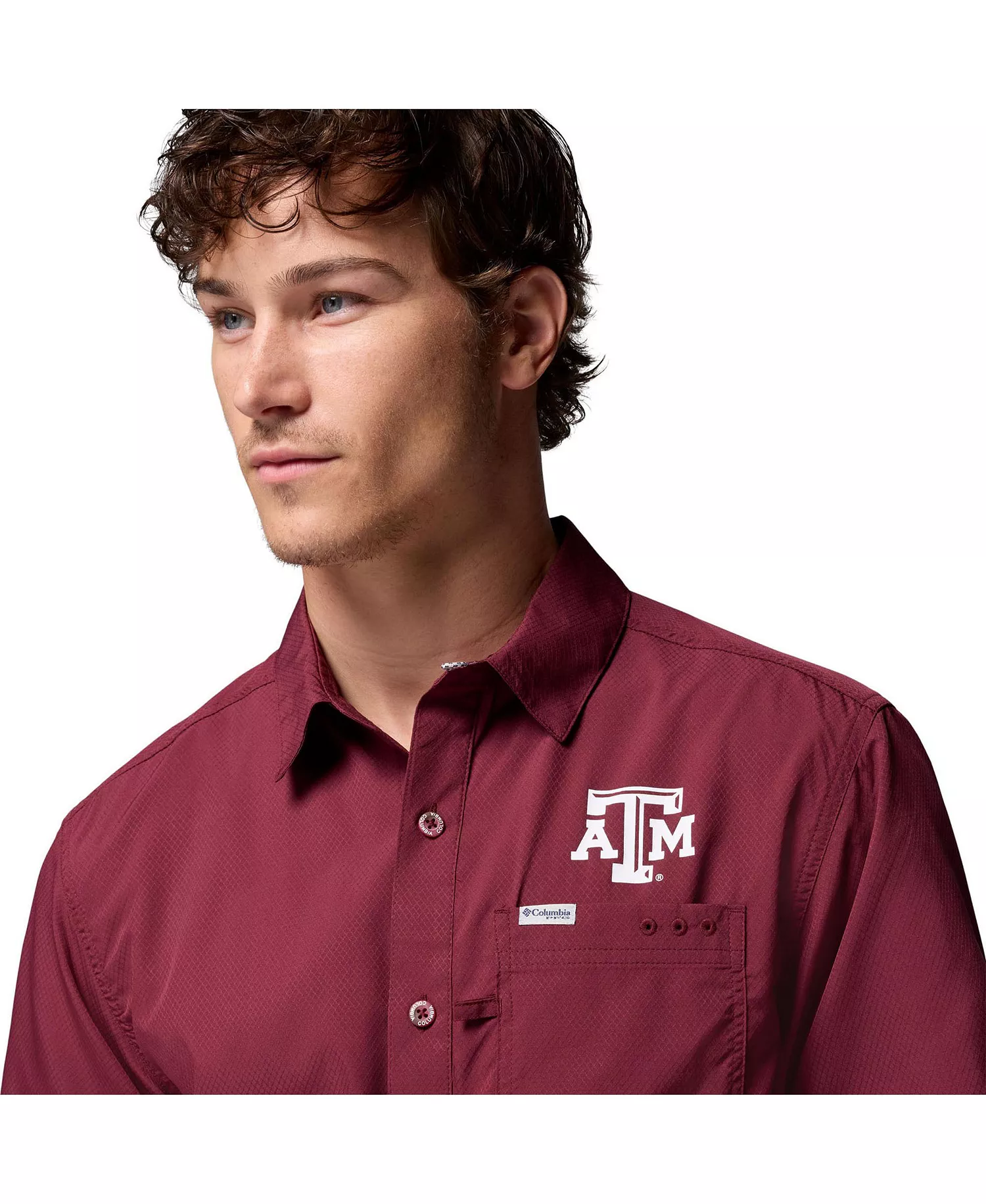 Men's Maroon Texas A M Aggies Slack Tide Camp Button-Up Shirt - Maroon - XXL