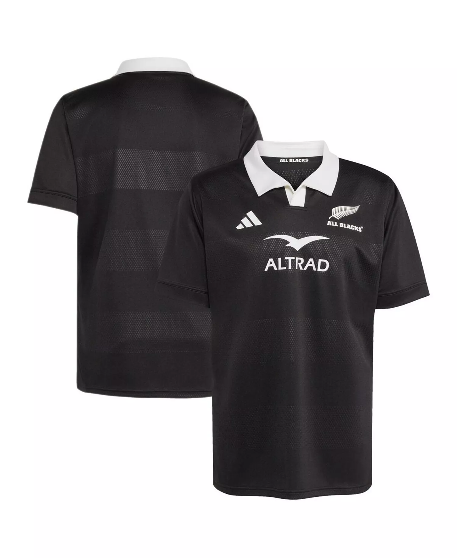 Men's Black New Zealand Rugby 2025/26 Home Replica Jersey - Black - 2XL