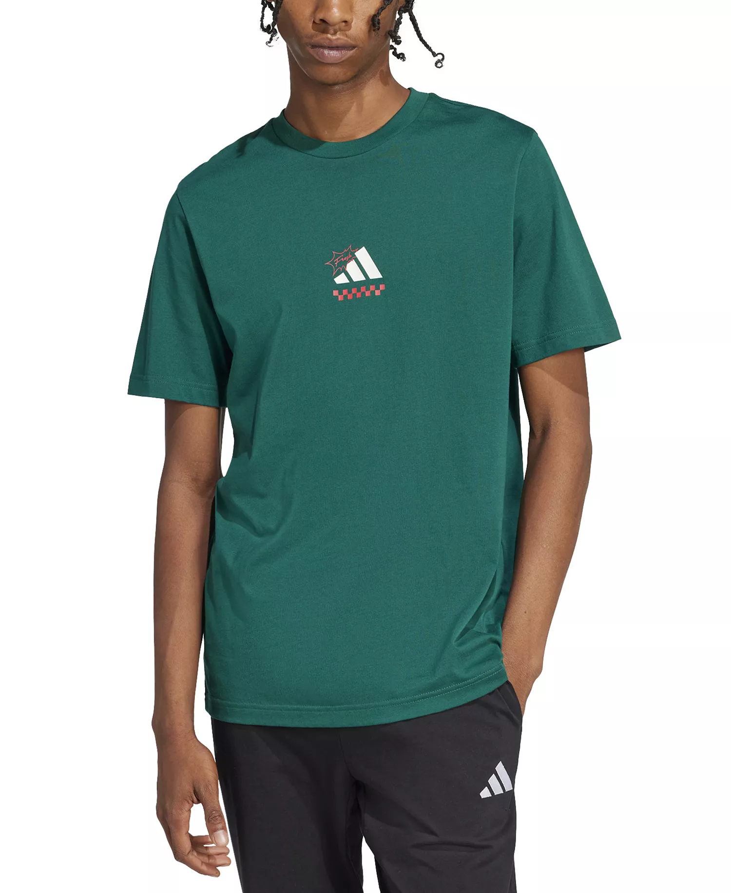 Men's Lounge Pizza Graphic T-Shirt - Cgreen - 2XL