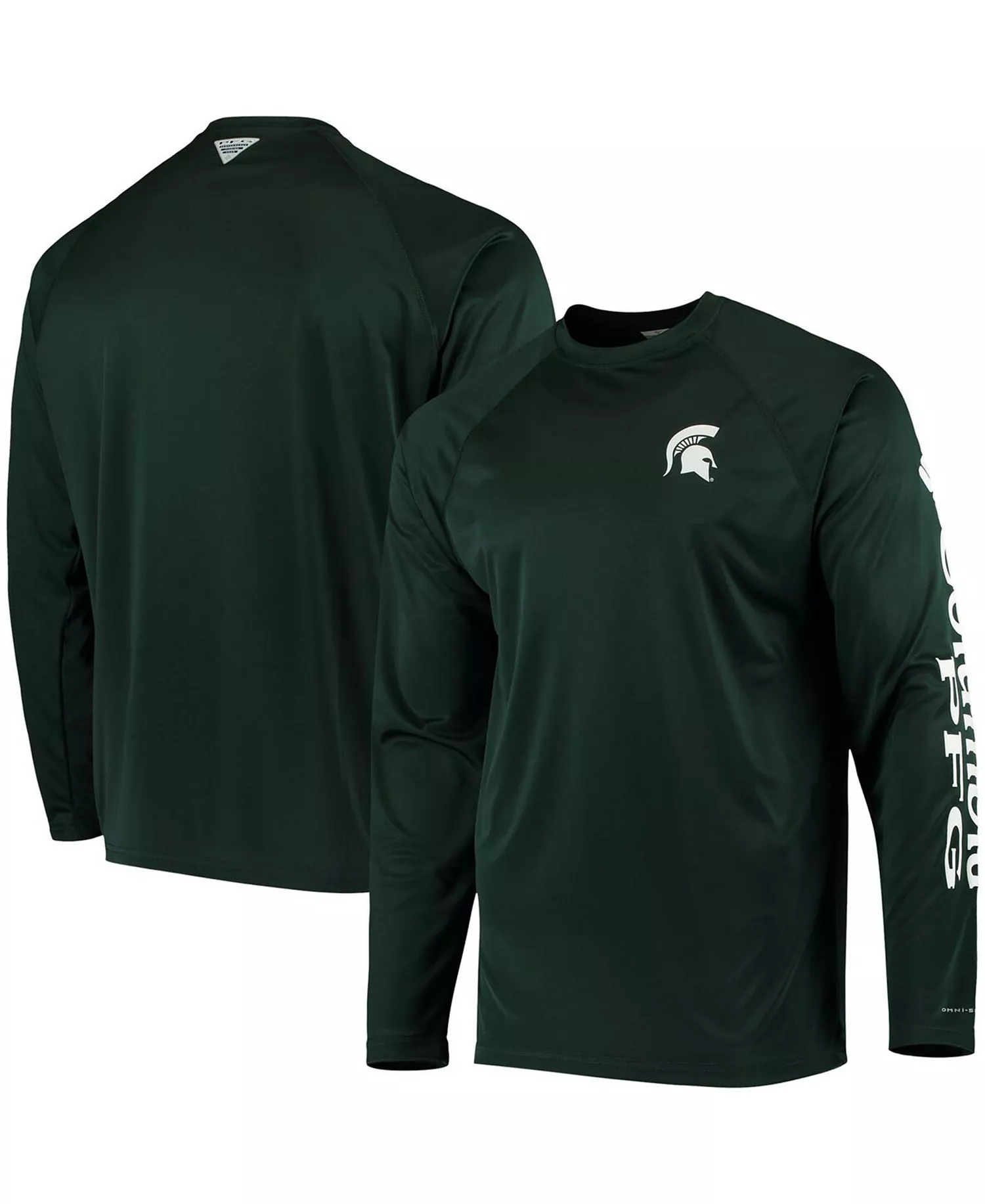 Men's PFG Green Michigan State Spartans Terminal Tackle Omni-Shade Long Sleeve T-shirt - Green - L