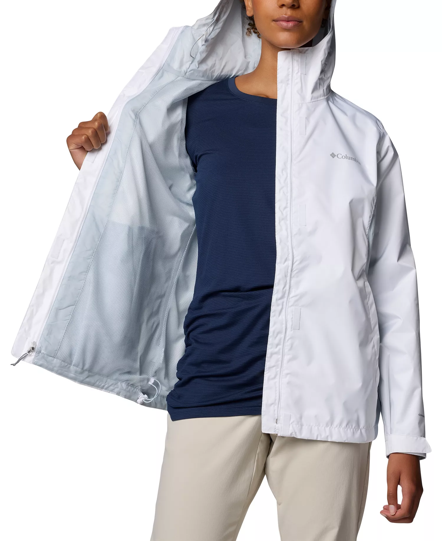 Women's Omni-Tech™ Arcadia II Rain Jacket - Black - L