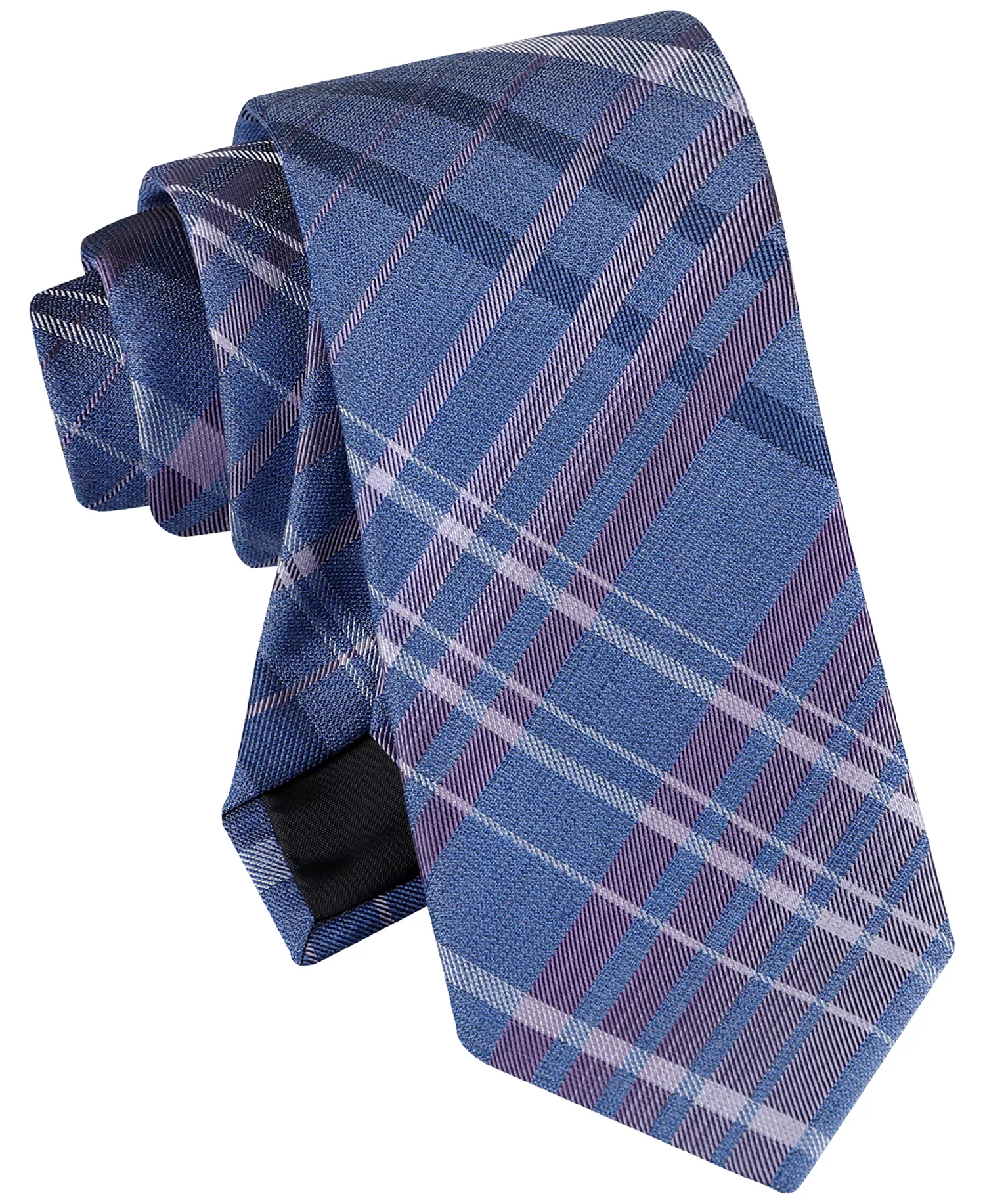 Men's Large Ombre Grid Tie - Blue - ONE SIZE