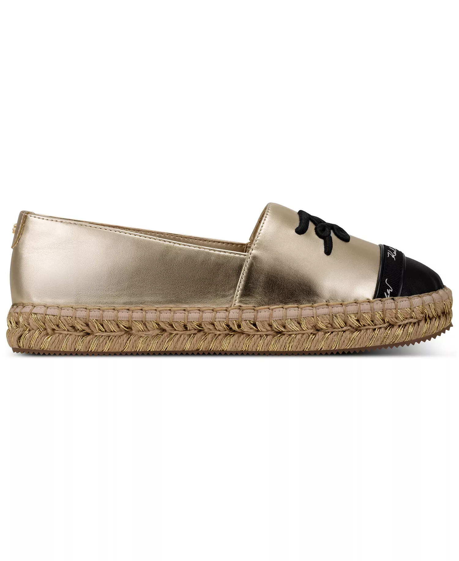 Women's Millicent Slip-On Espadrilles - White Gold/Black - 5.5