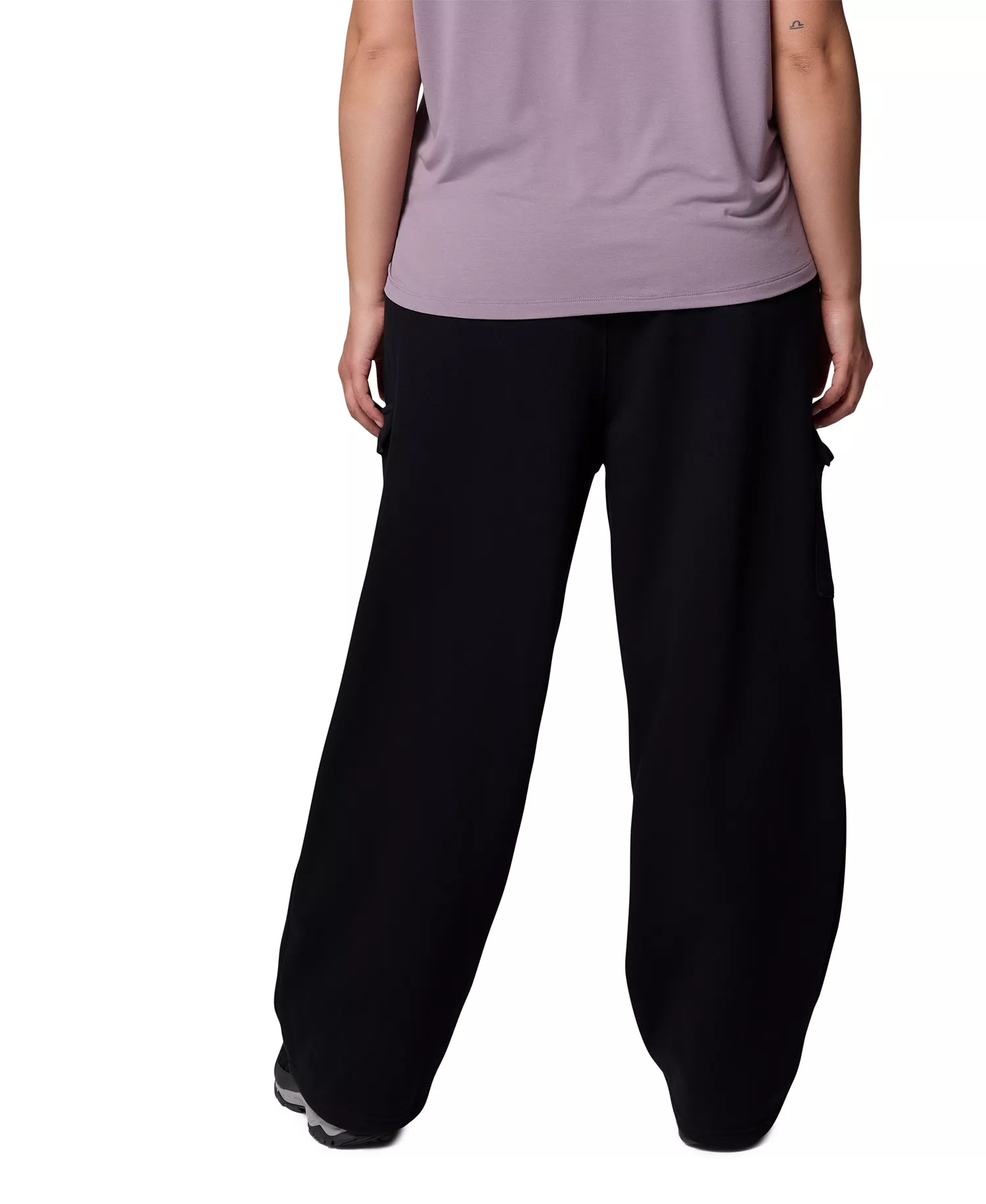 Plus Aldermore Fleece Cargo Pants - Black - 1X