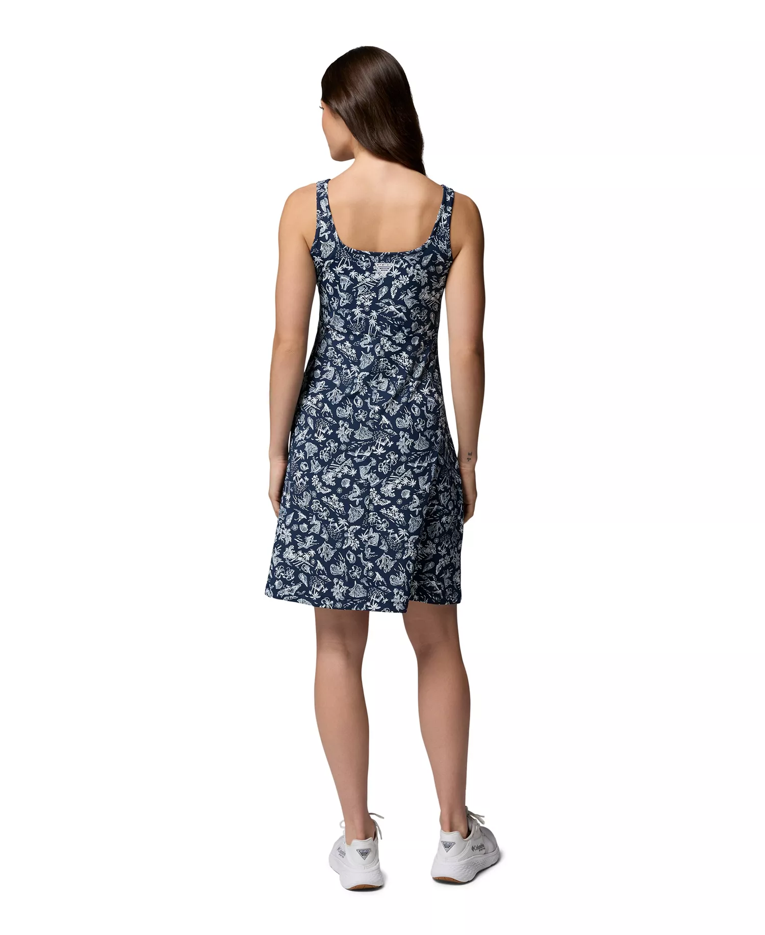 Women's PFG Freezer III Dress - Collegiate Navy Konakai Tonal - L