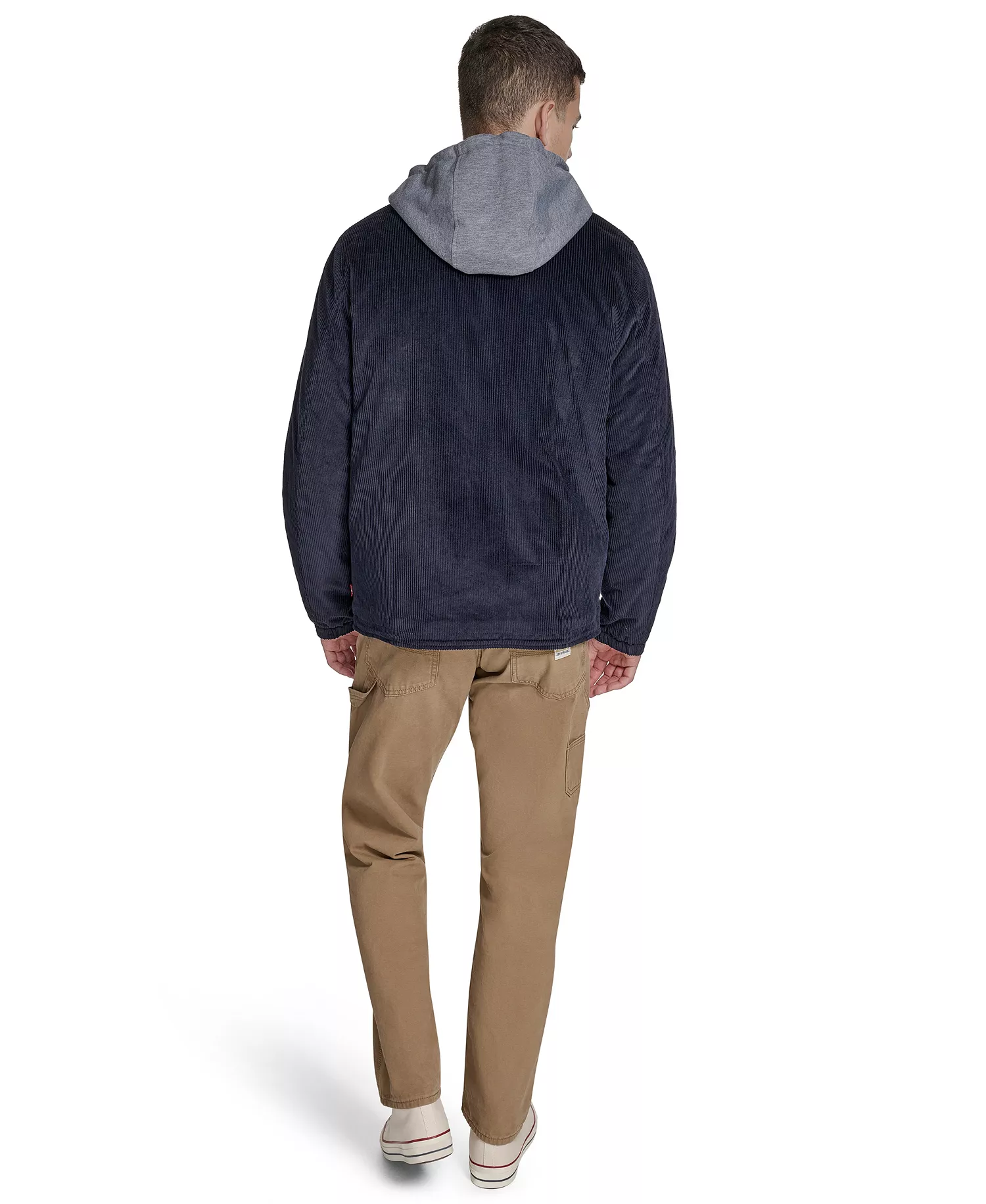 Men's Corduroy Coaches Jacket - Navy - 2XL