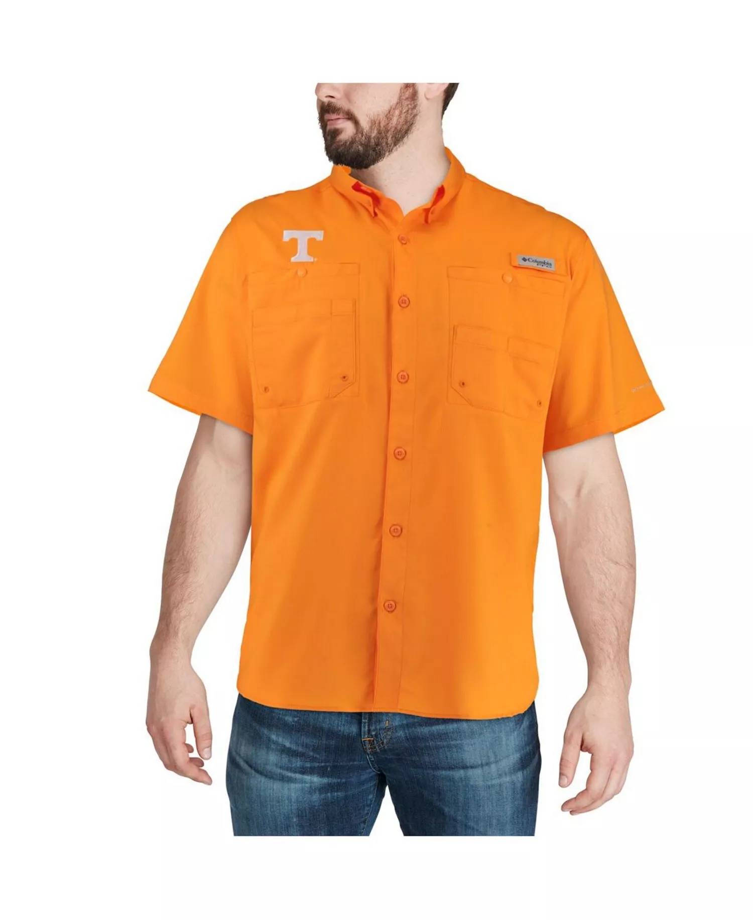 Men's Tenn Orange Tennessee Volunteers PFG Tamiami Shirt - Tenn Orange - S