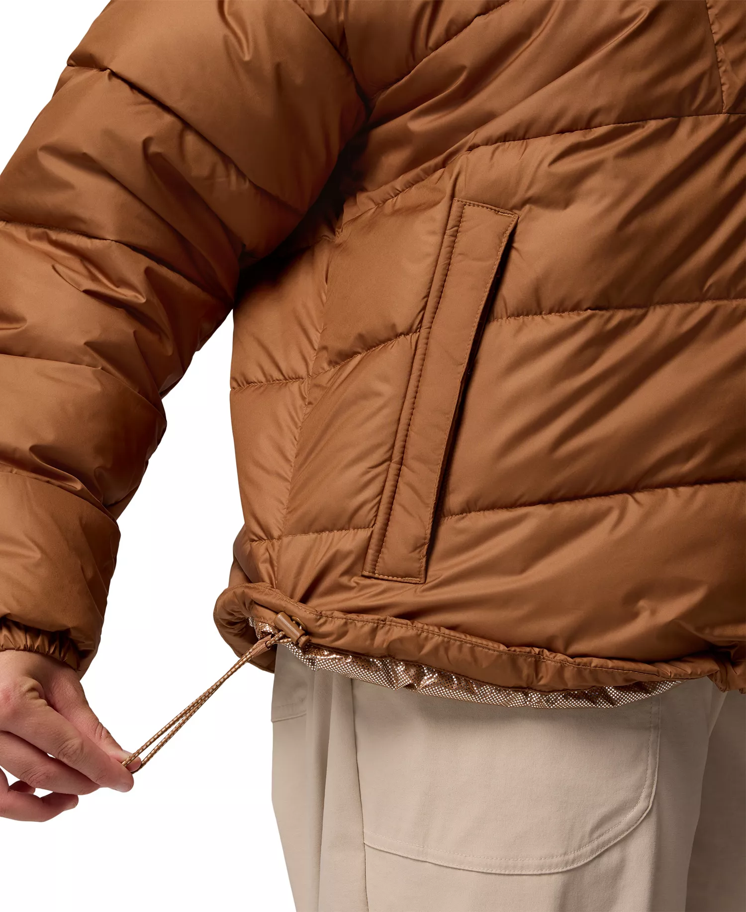 Plus Pike Lake Puffer Jacket - Camel Brown - 2X