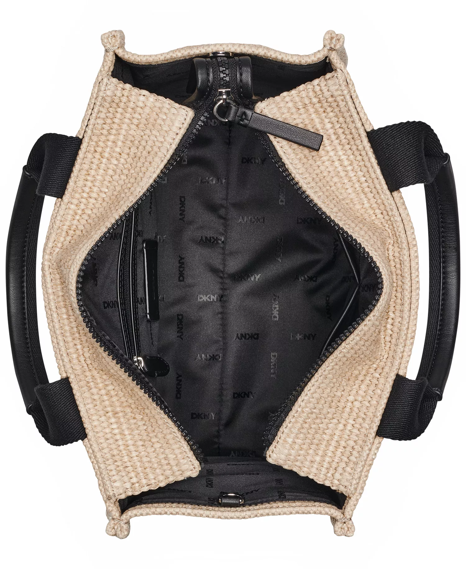 Hadlee Medium Adjustable Tote Bag - Natural/Black - No Size