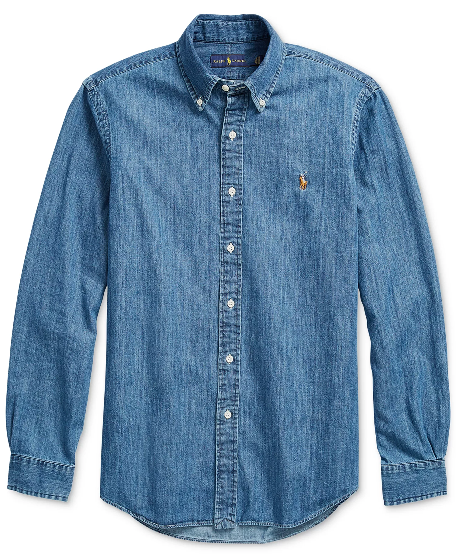 Men's Classic-Fit Denim Shirt - Denim - 2XL