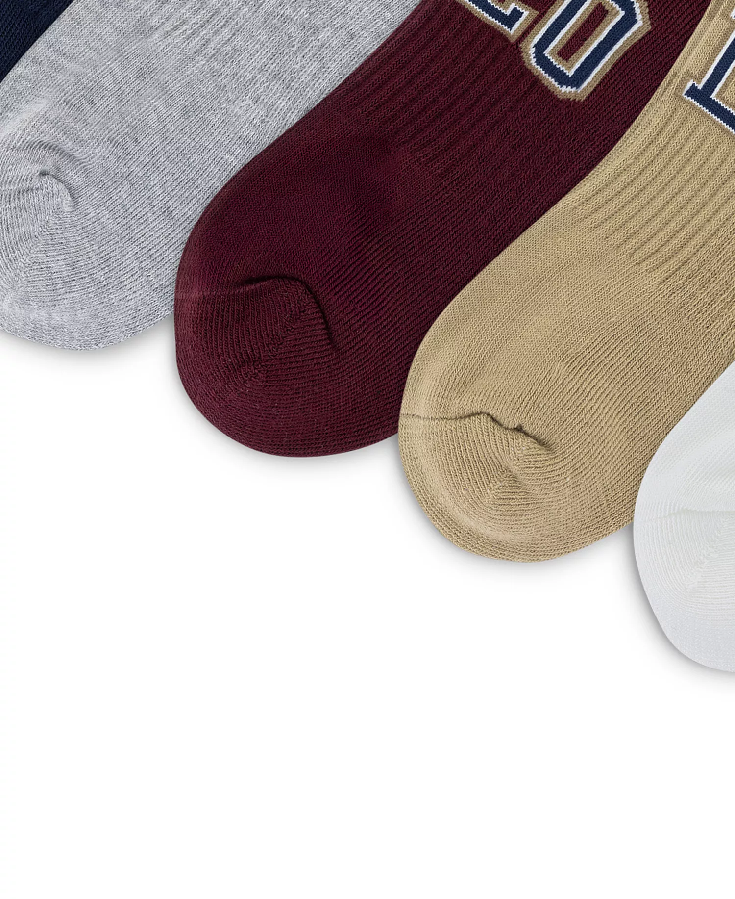Men's 6-Pack Varsity Logo Low Cut Socks - Asst - 7-12