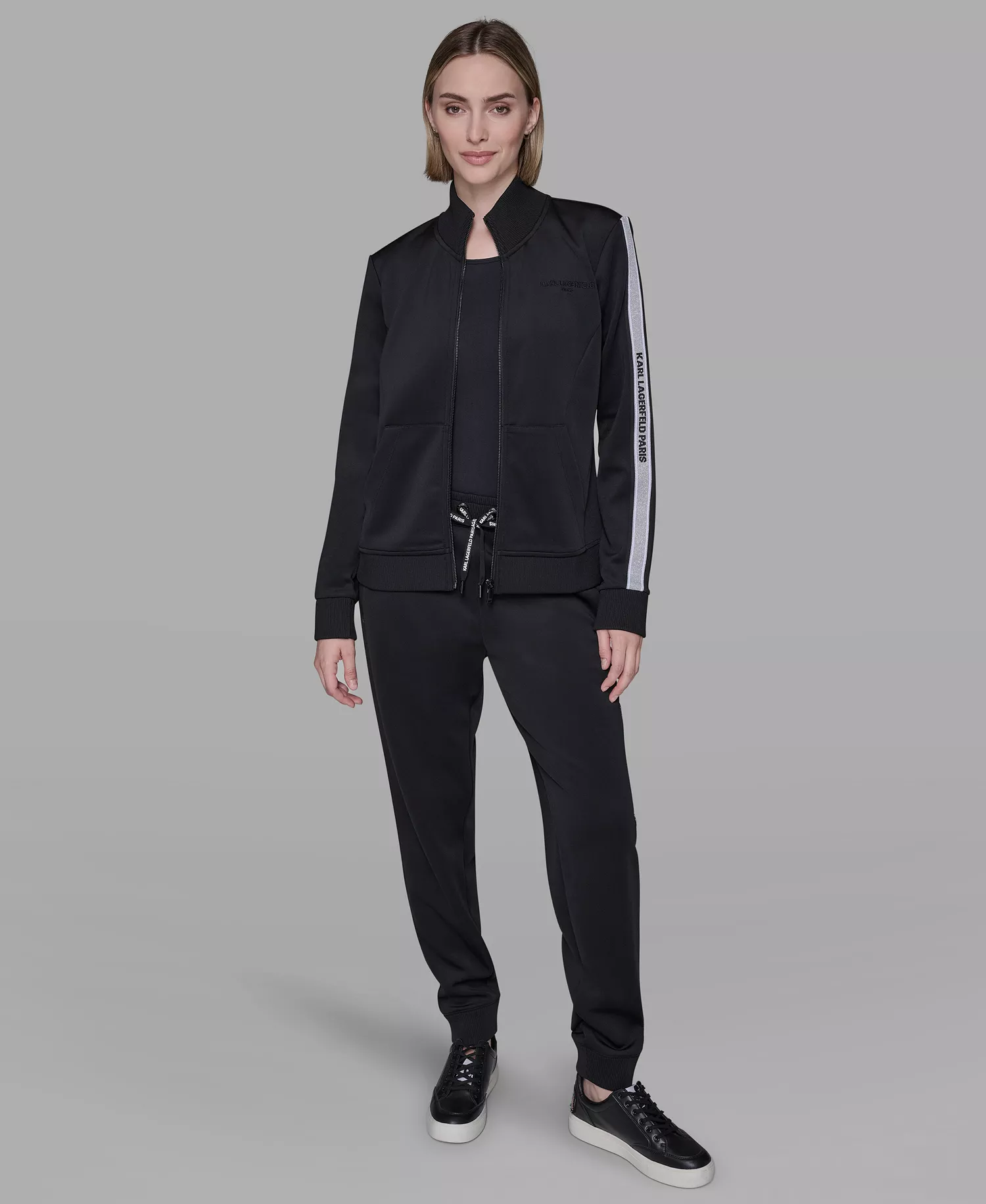 Women's Logo Tape Joggers - Black - L