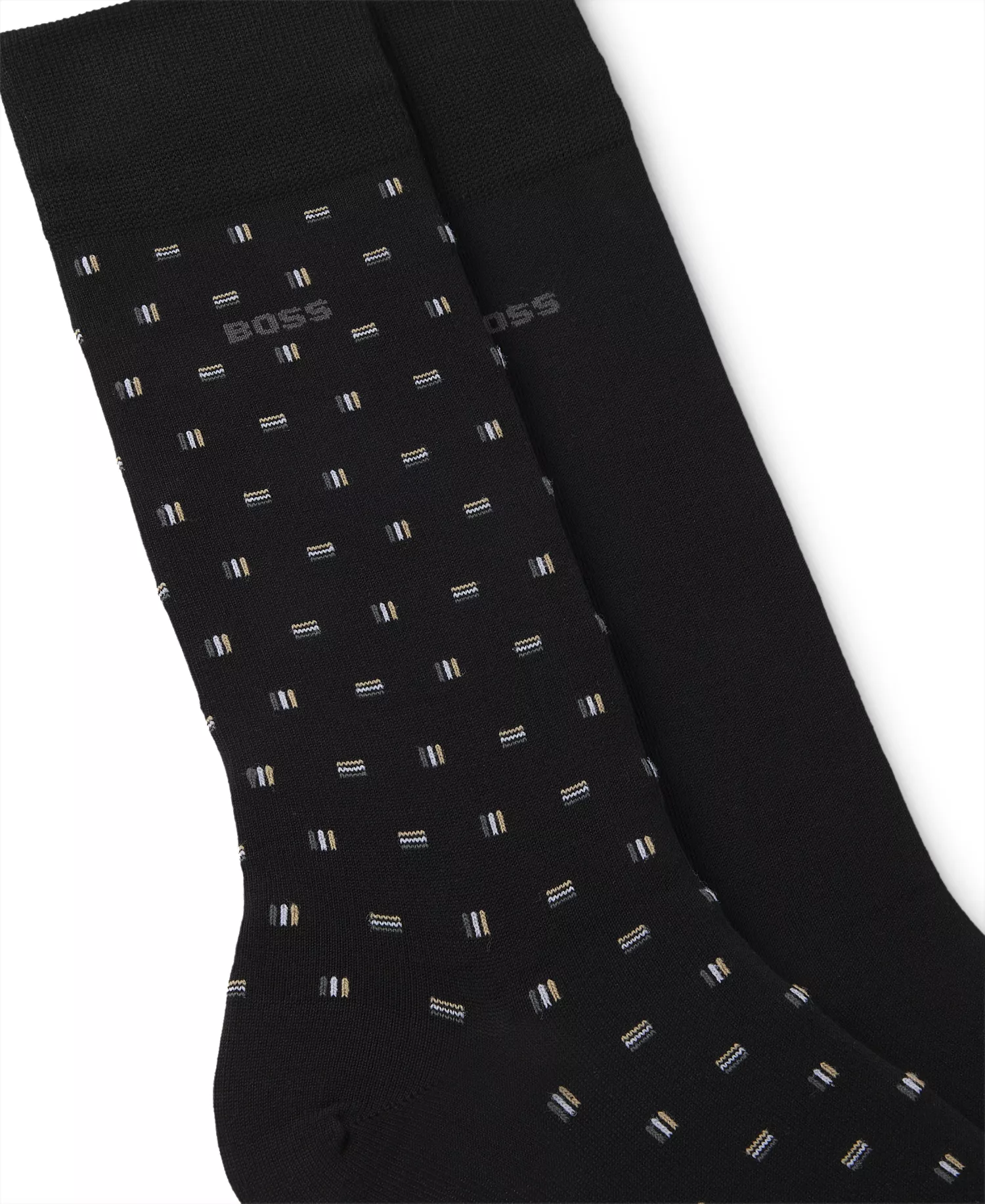 Men's Mini Iconic Print Logo Socks, 2-Pack - Black - 10-13