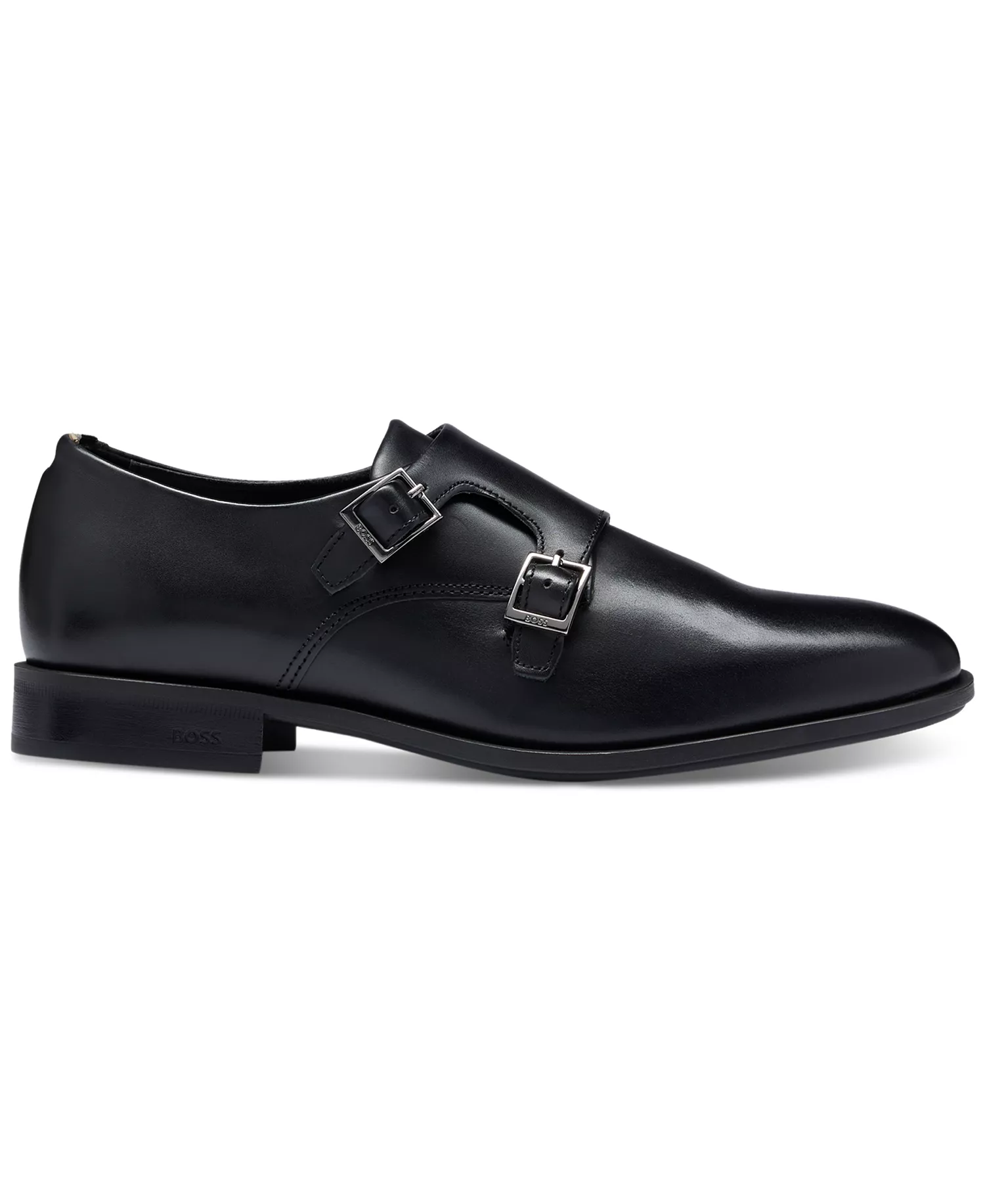 Men's Colby Double-Buckle Monk Strap Dress Shoes - Black - 10