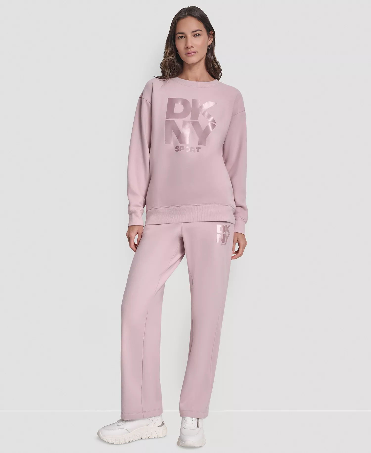 Women's Transfer Logo Crew Neck Sweatshirt - Allure - M